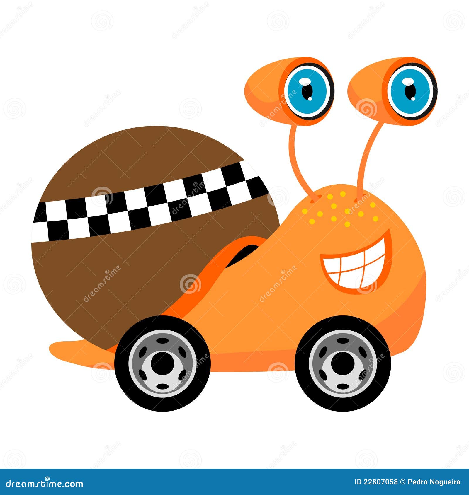 Racer Snail Cartoon Royalty Free Stock Photos Image 22807058