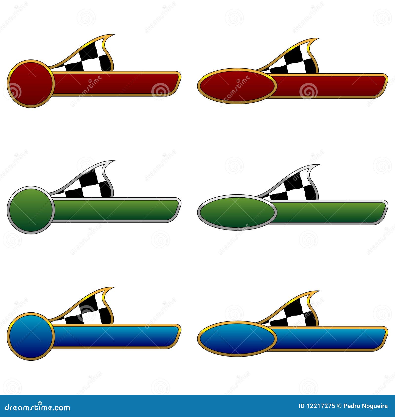 Racing badges stock vector. Illustration of conquering 12217275