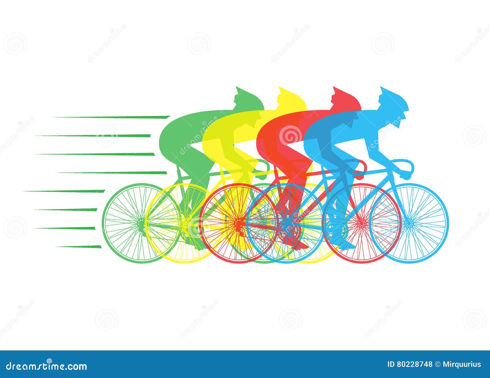 Racing bikes with riders stock vector. Illustration of race 80228748