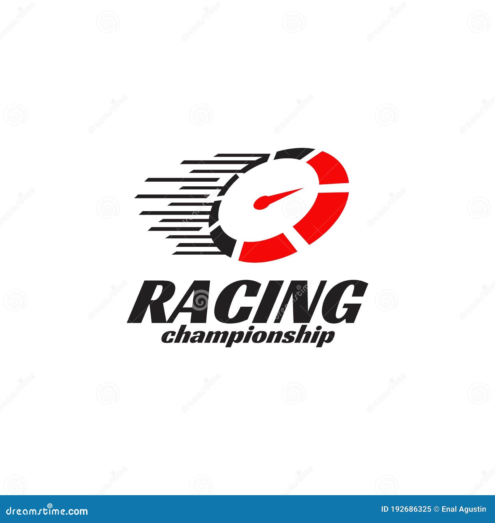 Racing championship logo design incorporated Vector Image