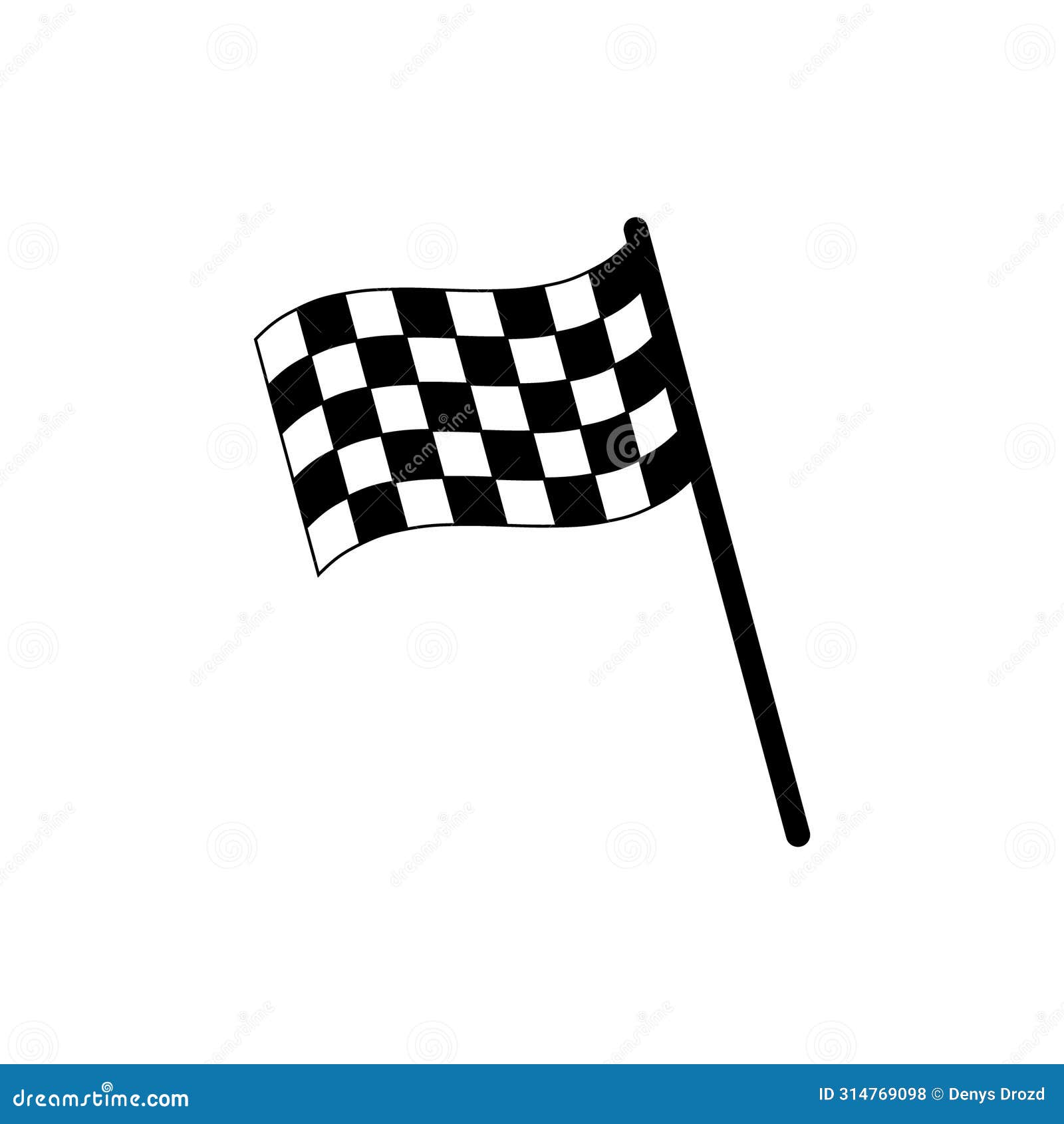 racing flag icon  set. race  sign. finish  or logo.