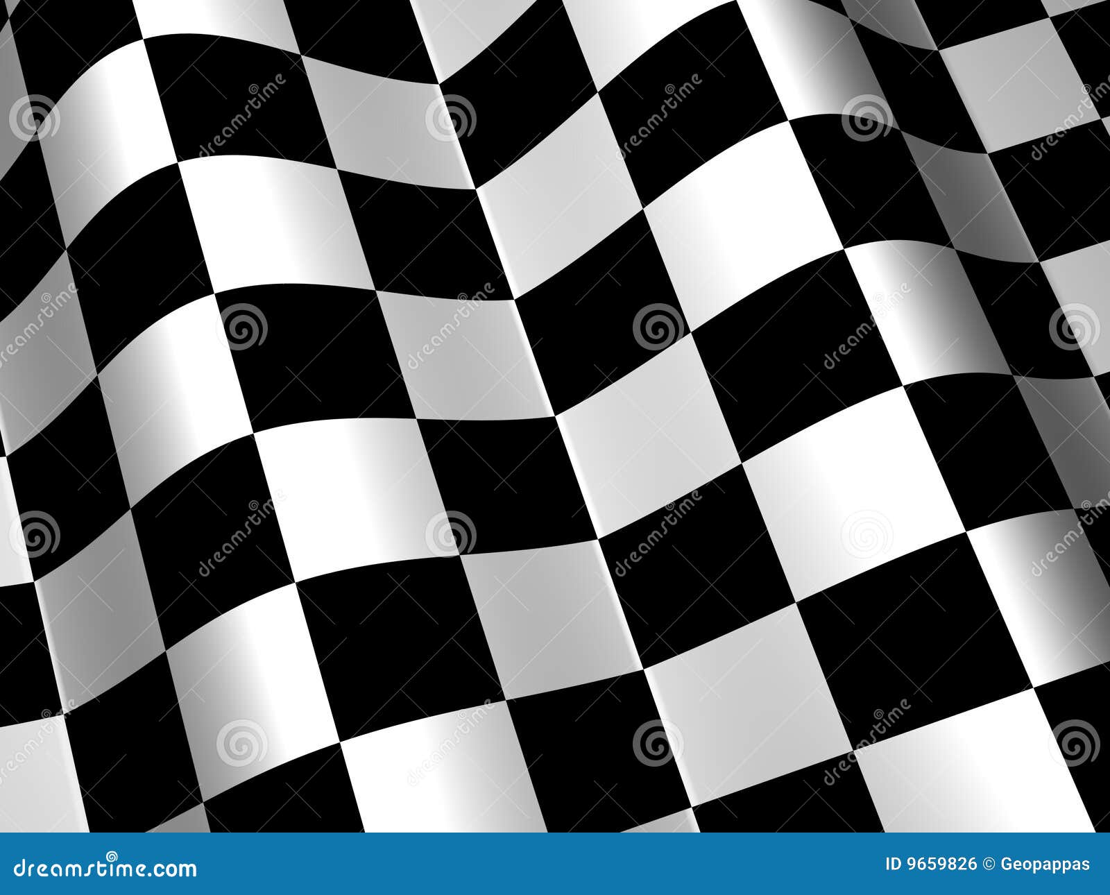 Racing Race Checkered Flag Background  Stock Illustration 