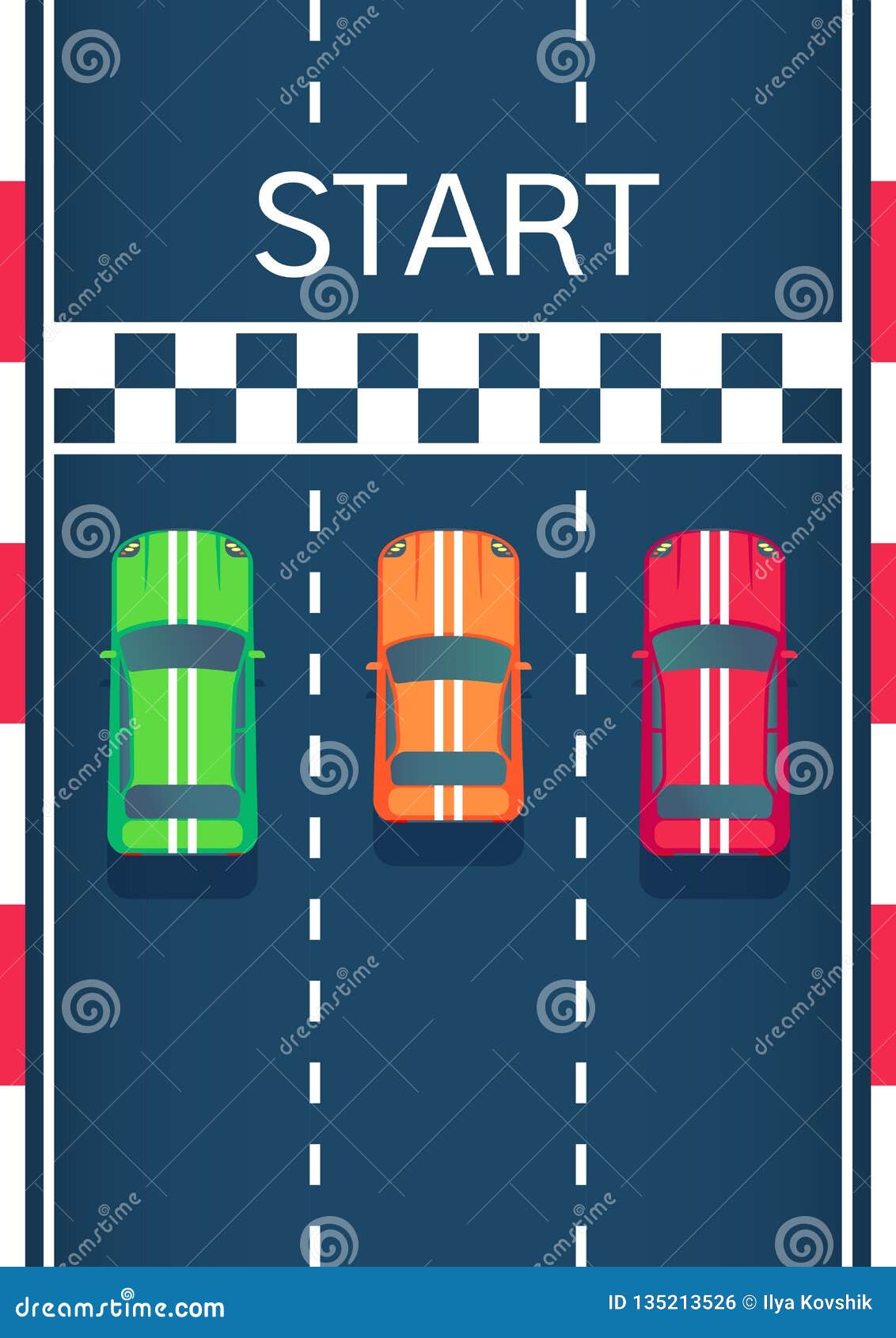 start line clipart