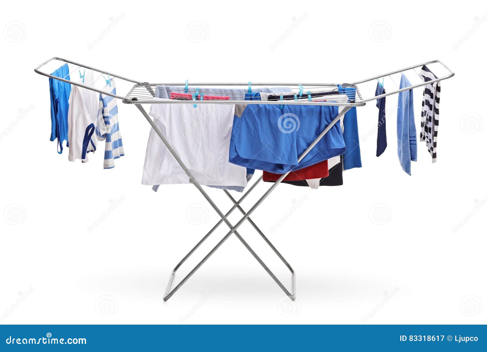 Rack Dryer with Clothes Hanging Stock Image Image of laundry, hang