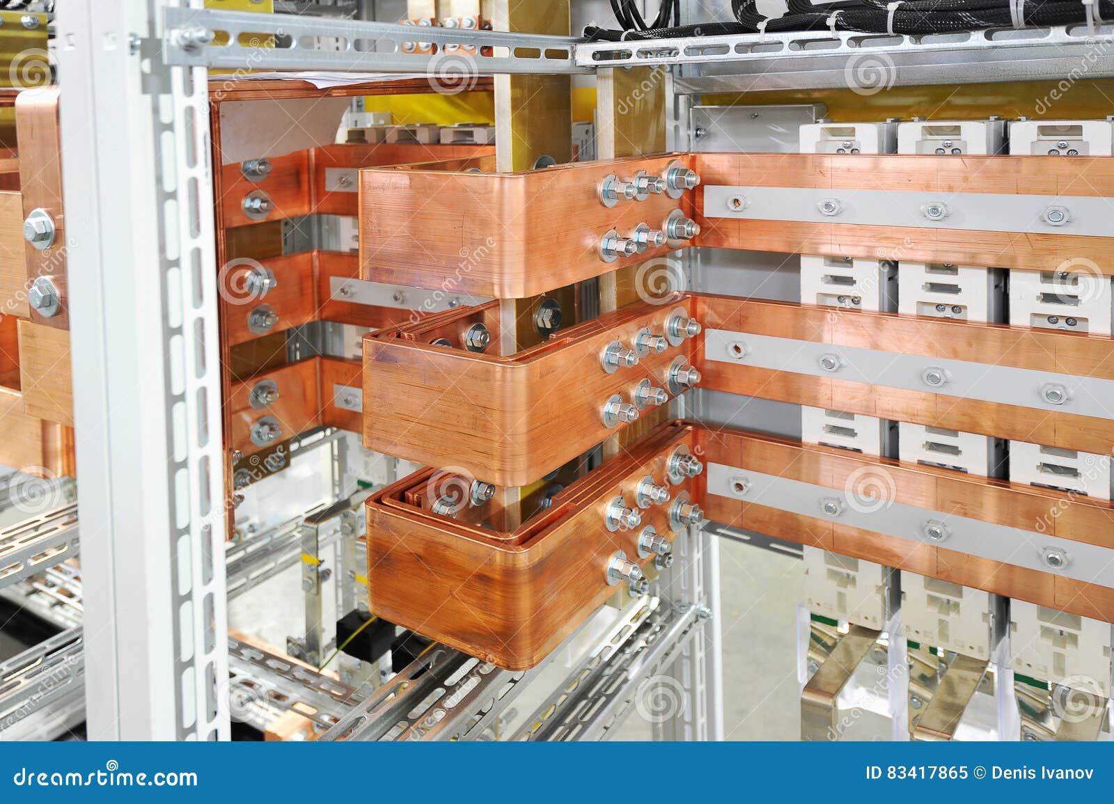 Rack of Electrical Equipment Manufacture of Electrical Equipment Stock Image Image of metal