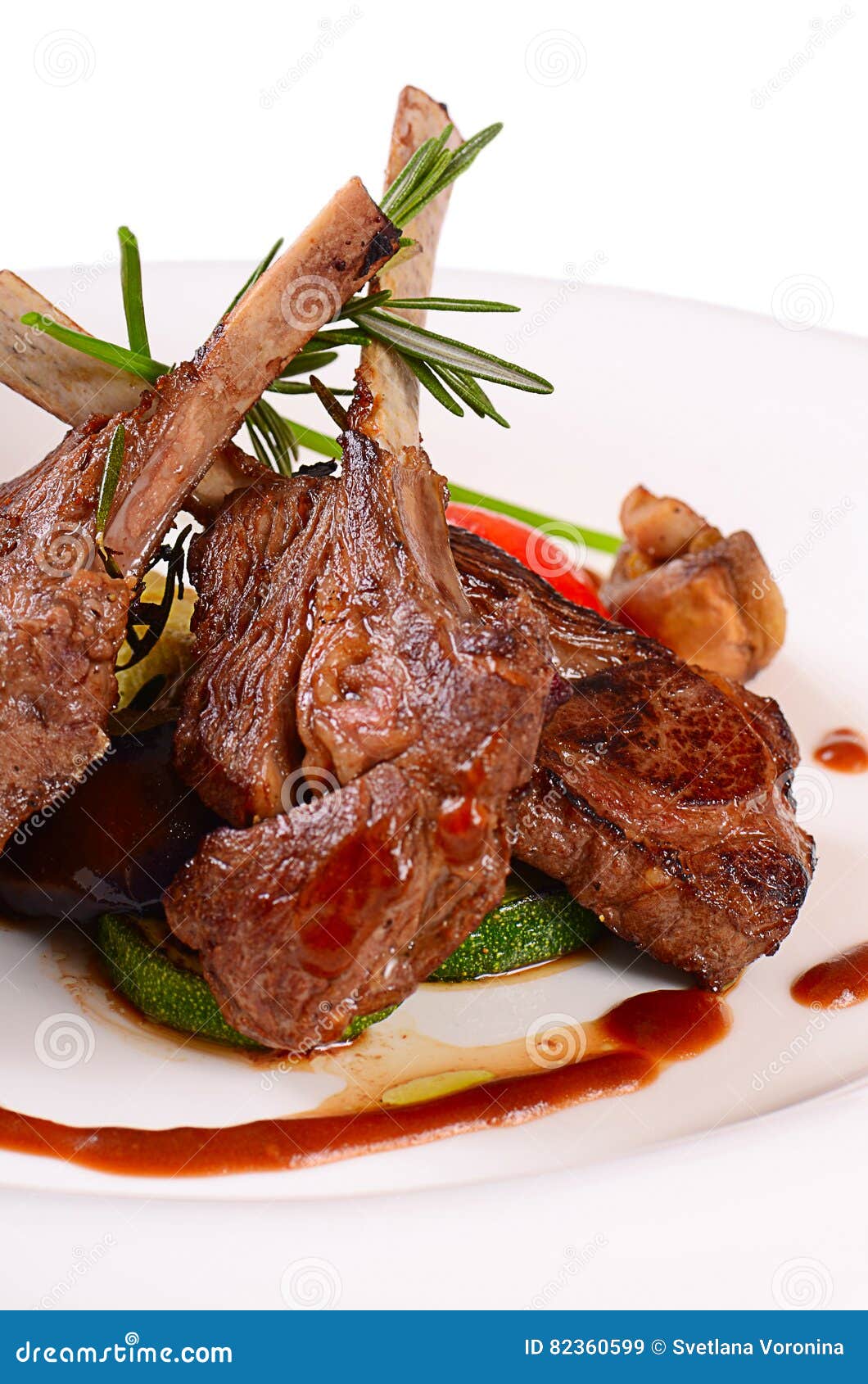 Rack of Lamb Grill with an a Asparagus Stock Image Image of green, meat 82360599