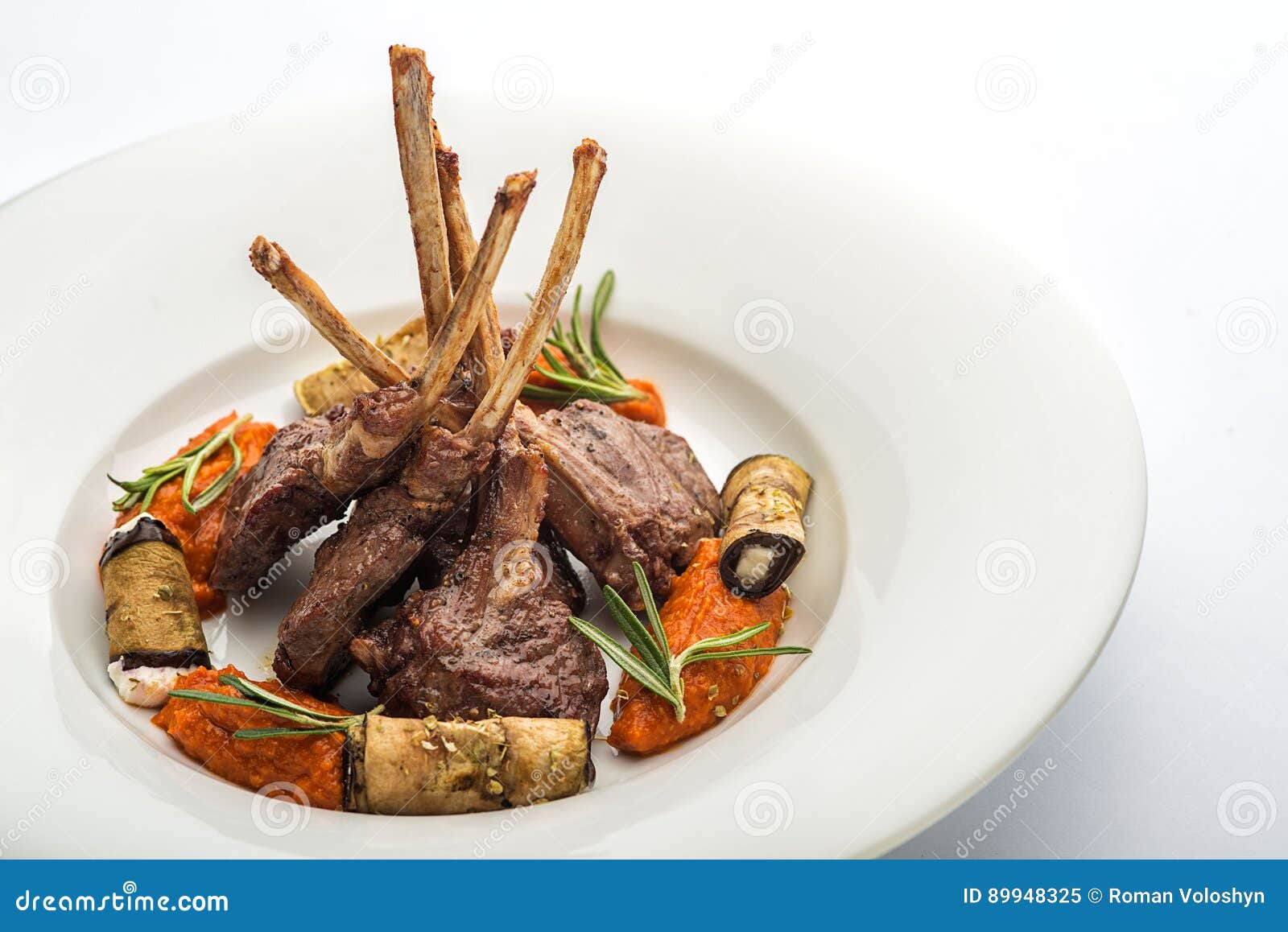 Rack of Lamb with Vegetables Stock Image Image of green, french 89948325