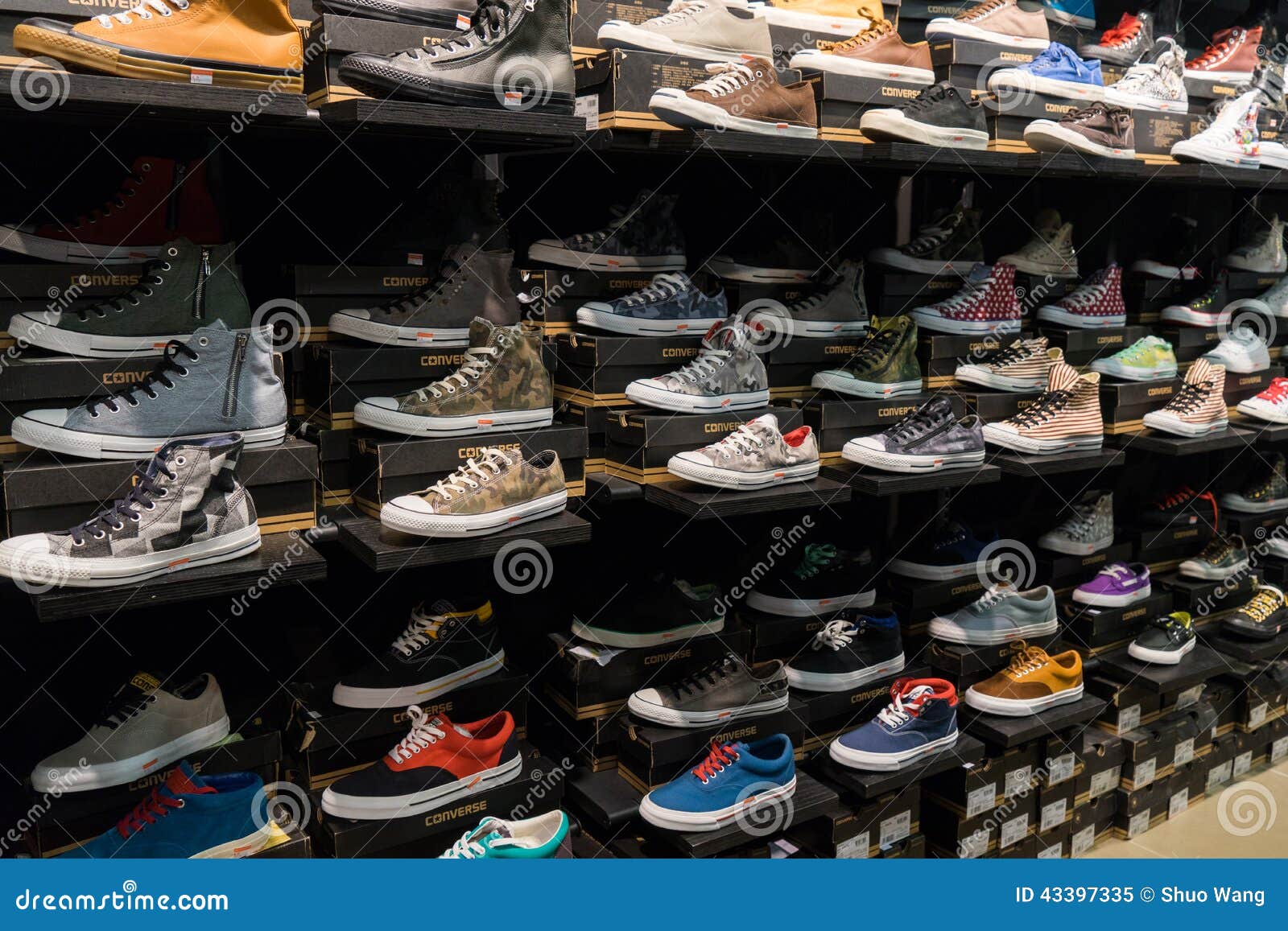 Rack of shoes editorial image. Image of regular, shoes - 43397335