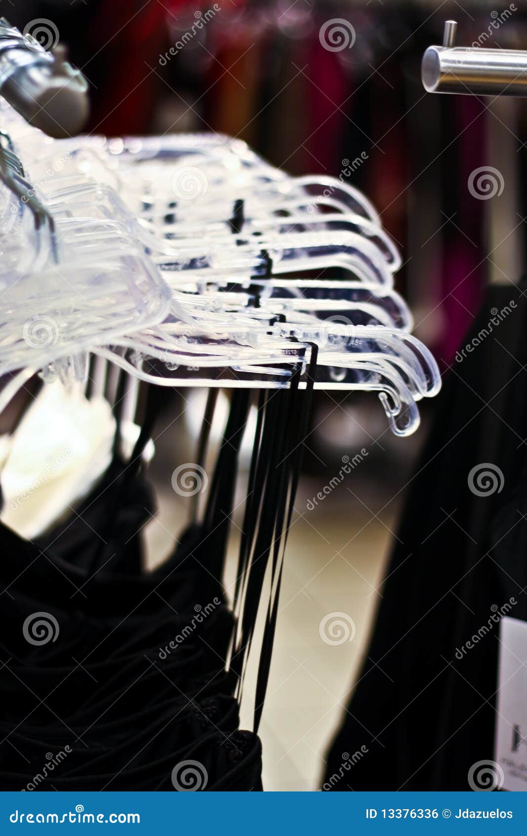 Racks of Dresses Hanging in a Store Stock Photo - Image of mall, dress ...