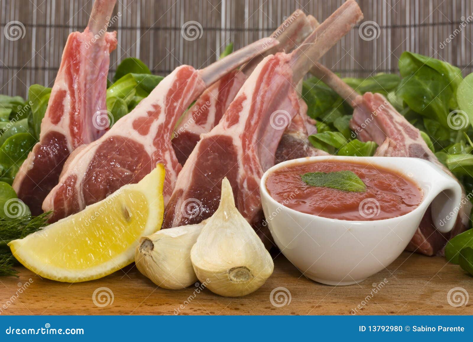 Racks of lamb stock photo. Image of uncooked, frenched 13792980