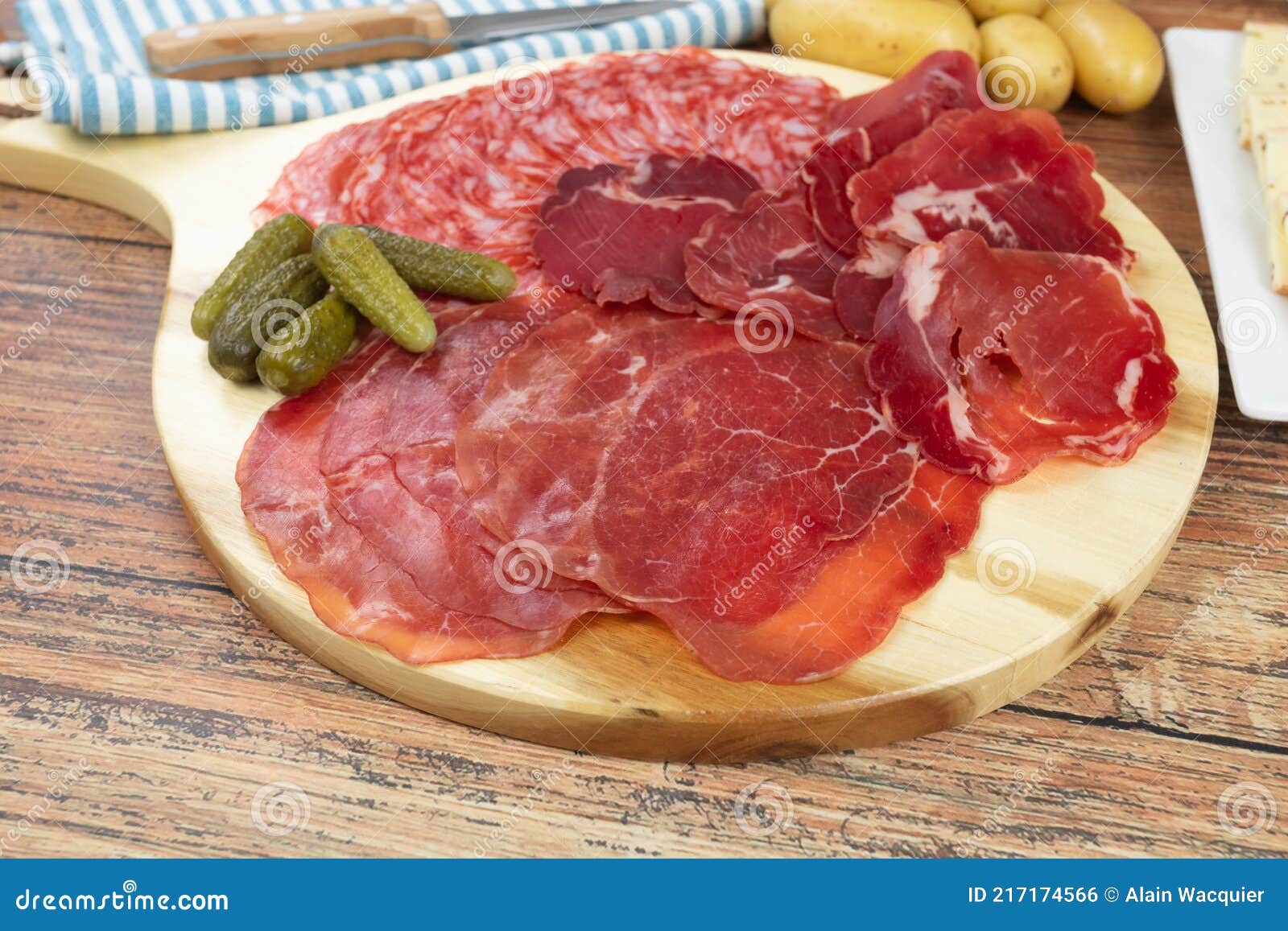 Raclette Cheese And Cold Cuts On A Table Stock Photo Image Of Cuisine