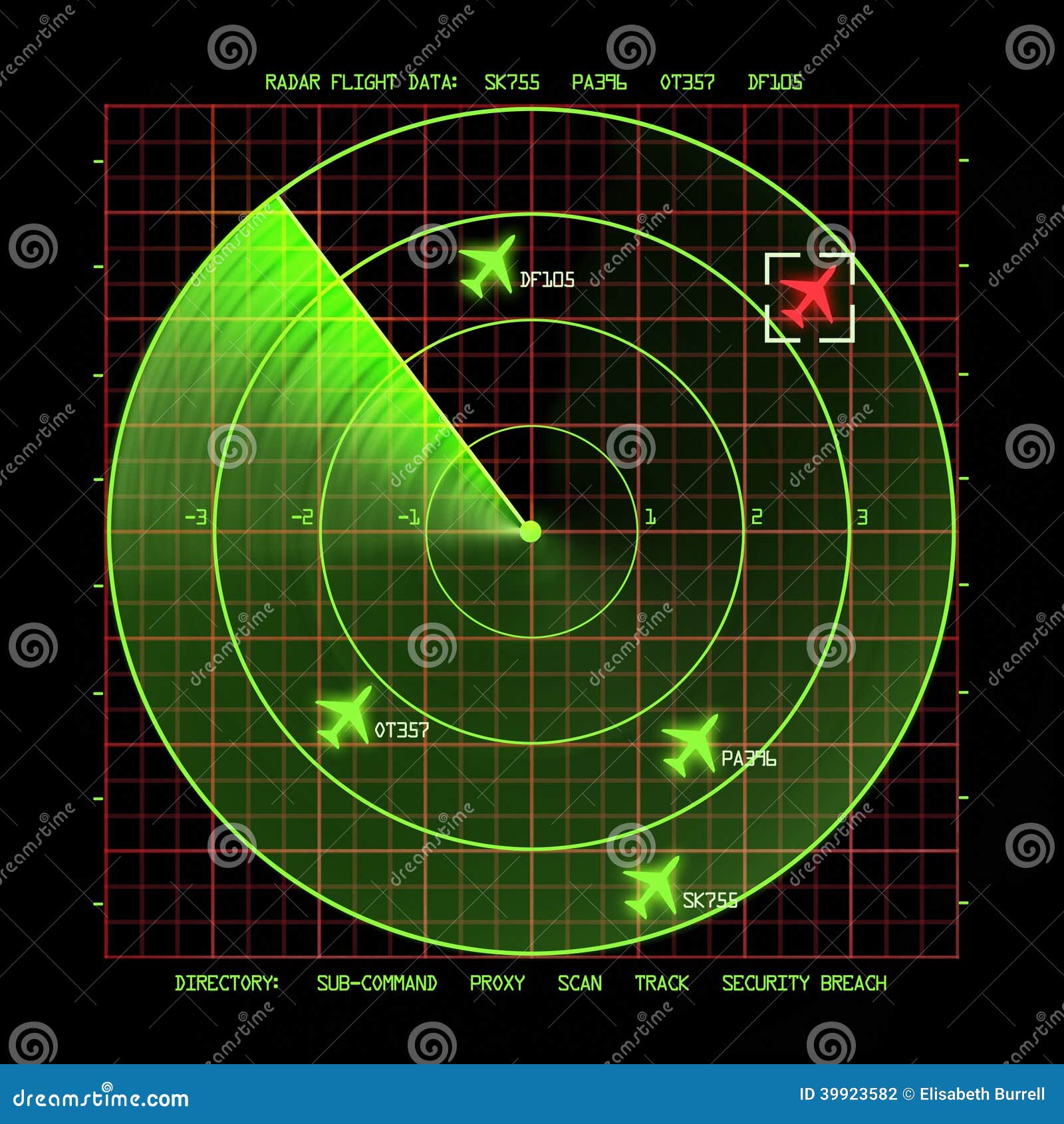 Radar Stock Illustration Illustration Of Dashboard Airport 39923582