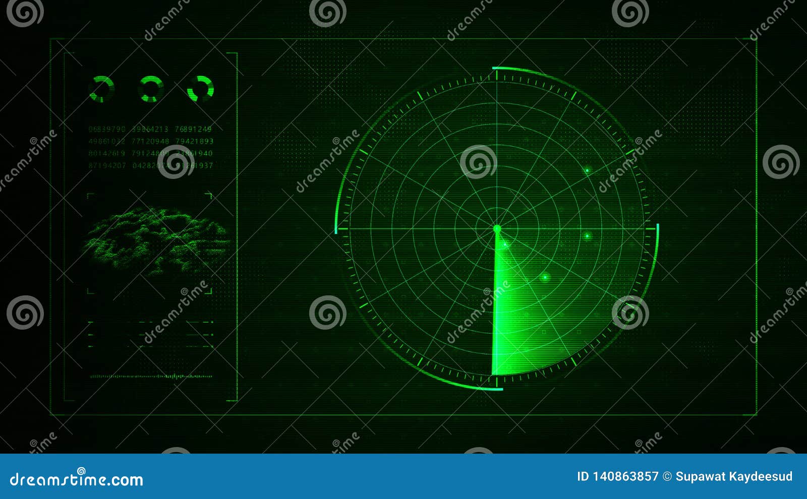 Radar stock illustration. Illustration of computer, signal - 140863857