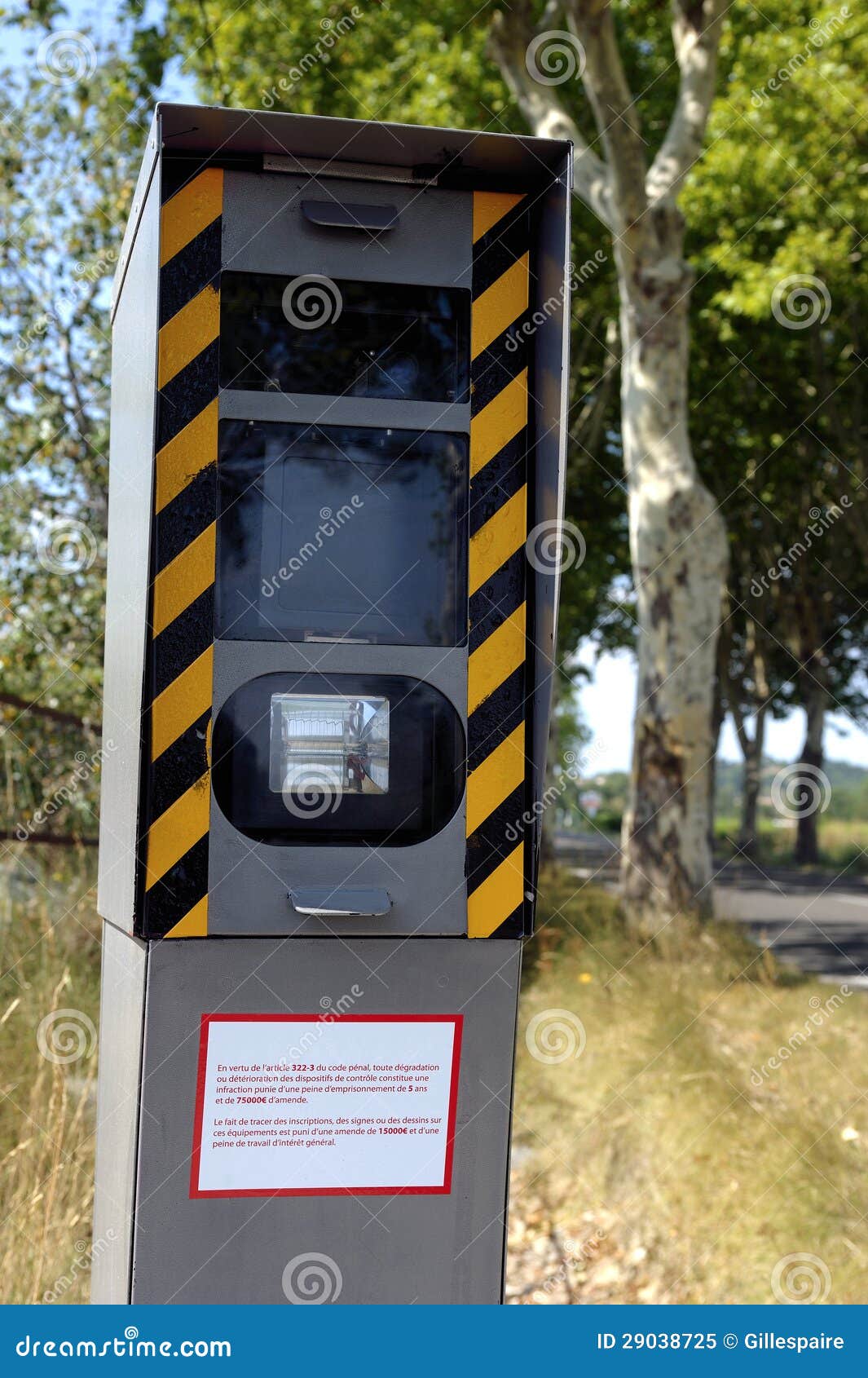 Radar on a French road stock image. Image of camouflage - 29038725