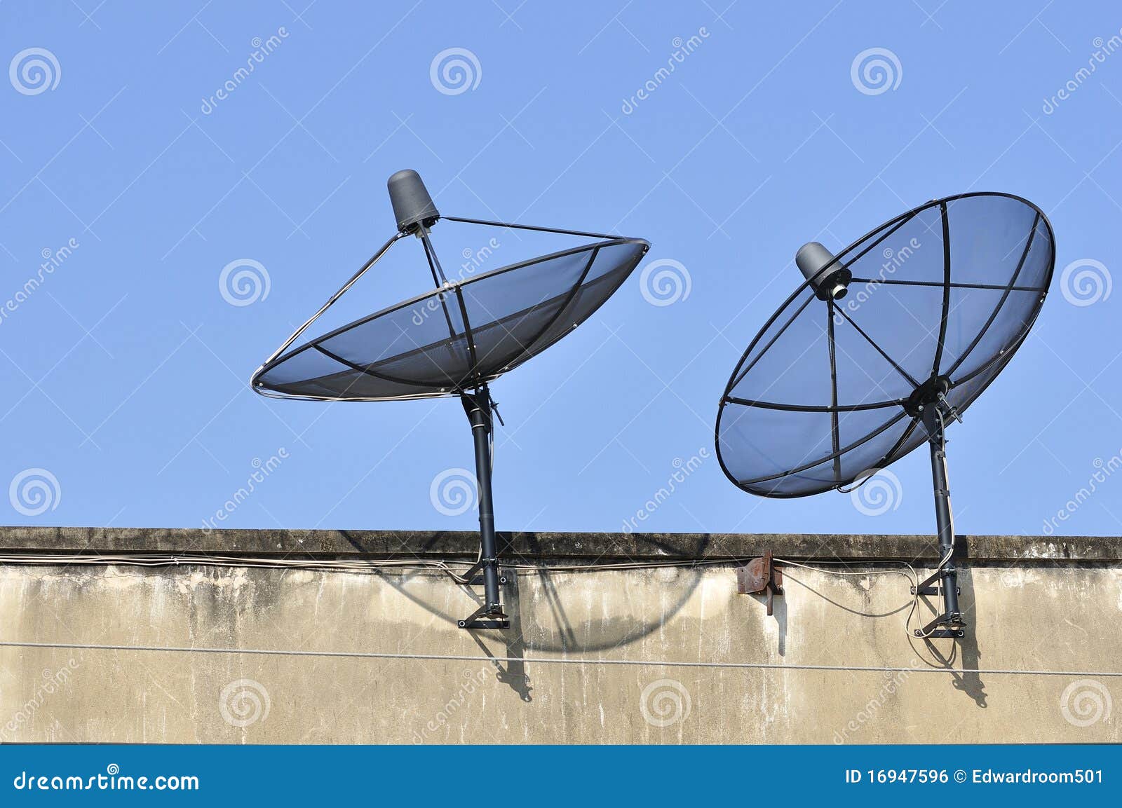 Radar Satellite Receiver For TV Viewing. Royalty Free Stock Image Image 16947596