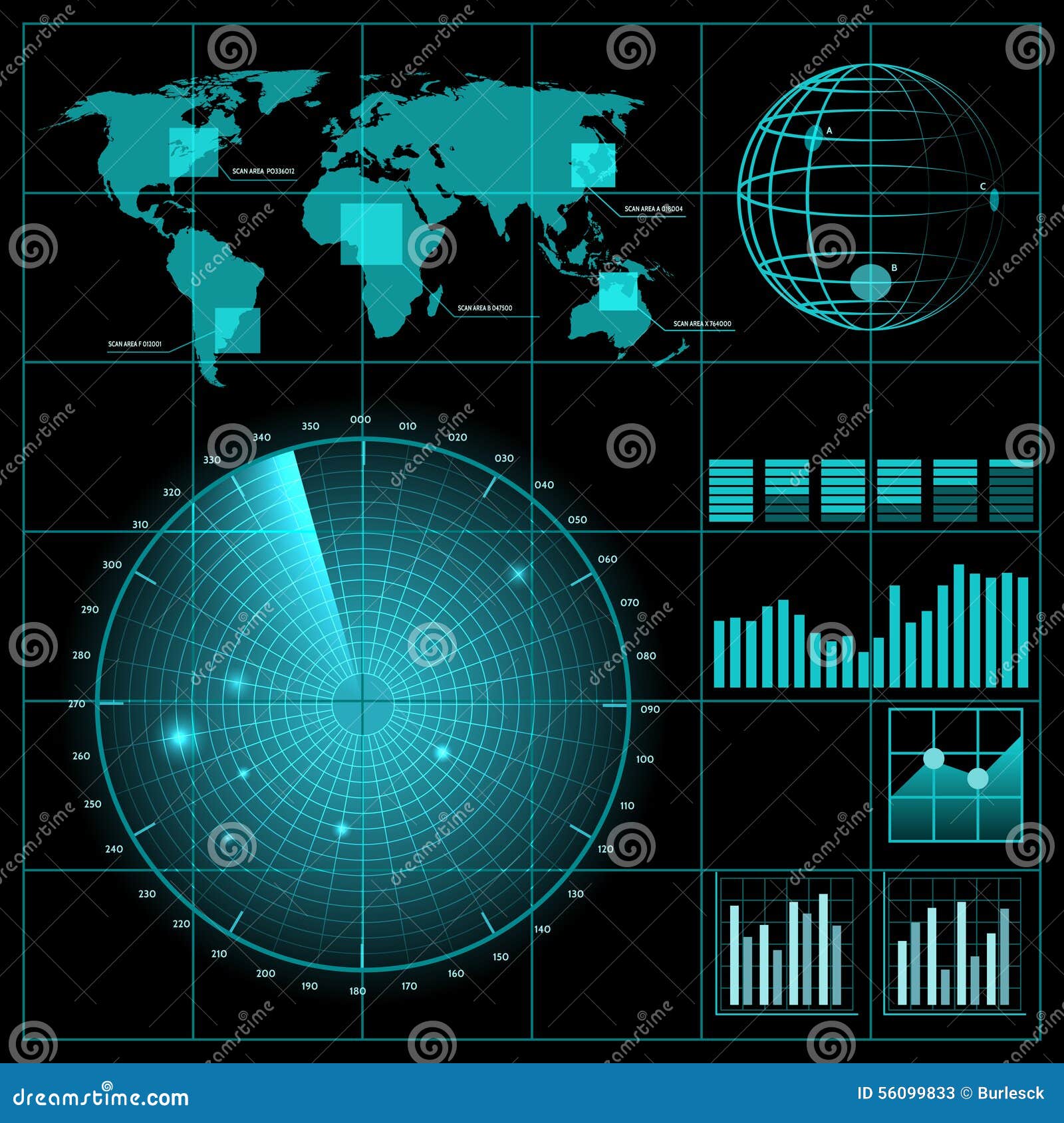 circle vector black World With of Illustration Screen Radar Map Stock Vector circle vector black World With of Illustration Screen Radar Map Stock Vector