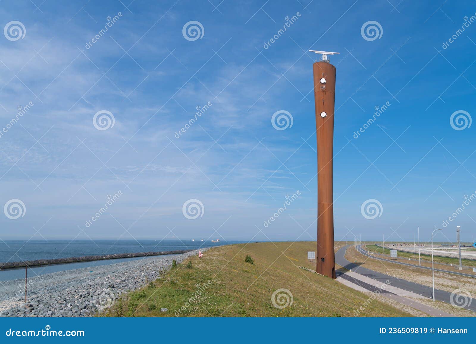 Radar Tower Rotterdam, Netherlands Stock Image Image of clouds