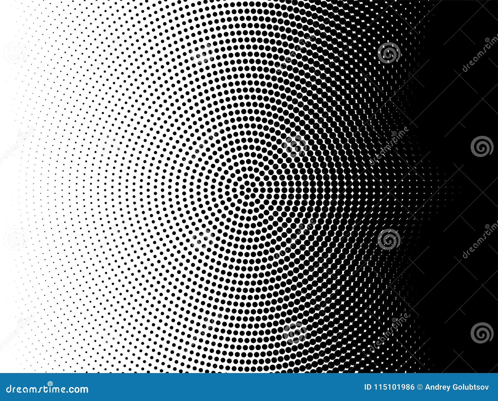 radial halftone pattern  gradient background