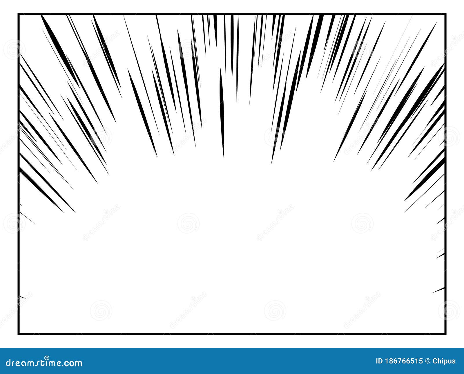 Radial motion speed lines for Manga comics or explosion drawing