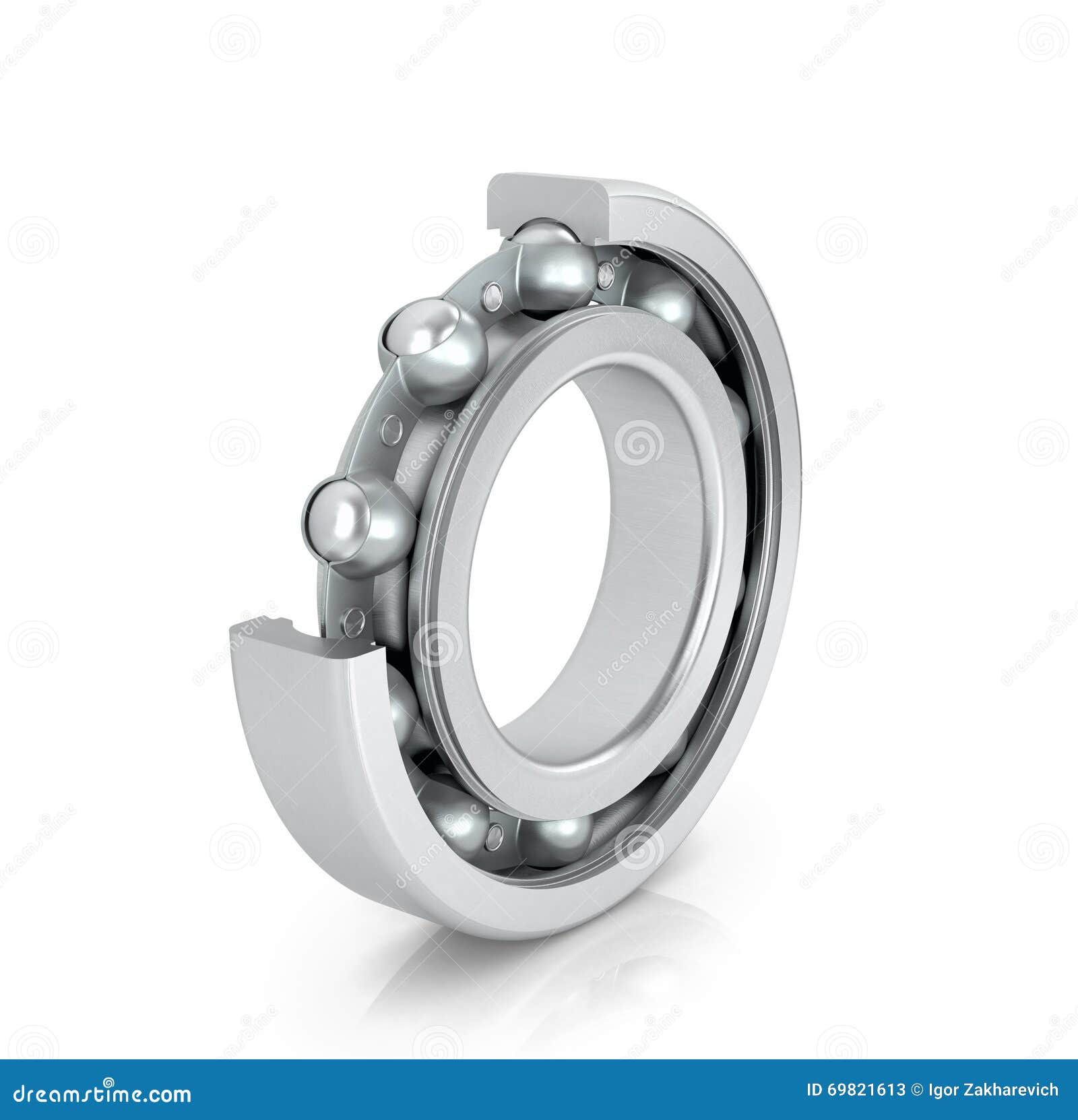 Radial Roller Bearing in the Context Stock Illustration Illustration