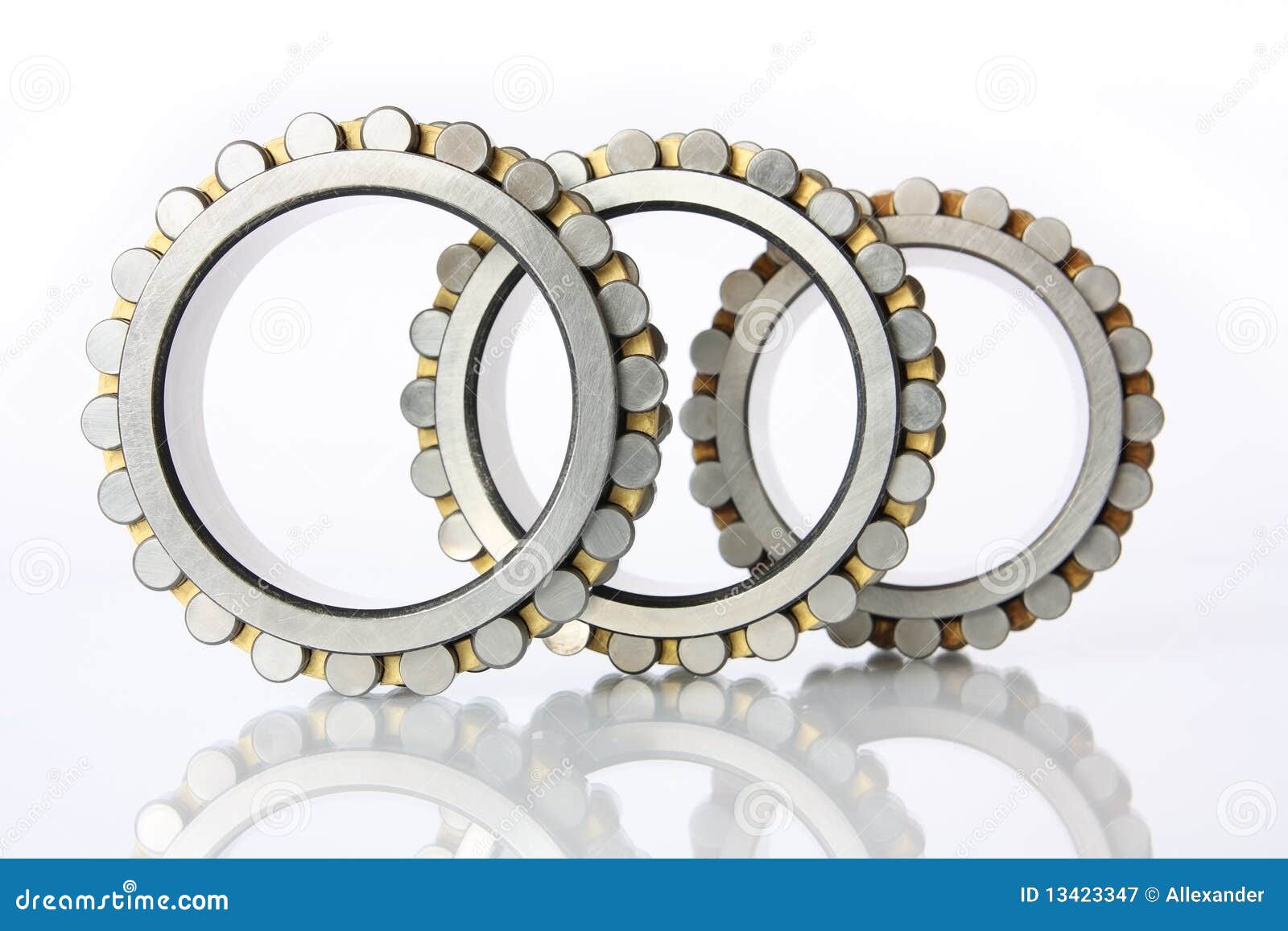 Radial thrust bearings stock image. Image of workings 13423347