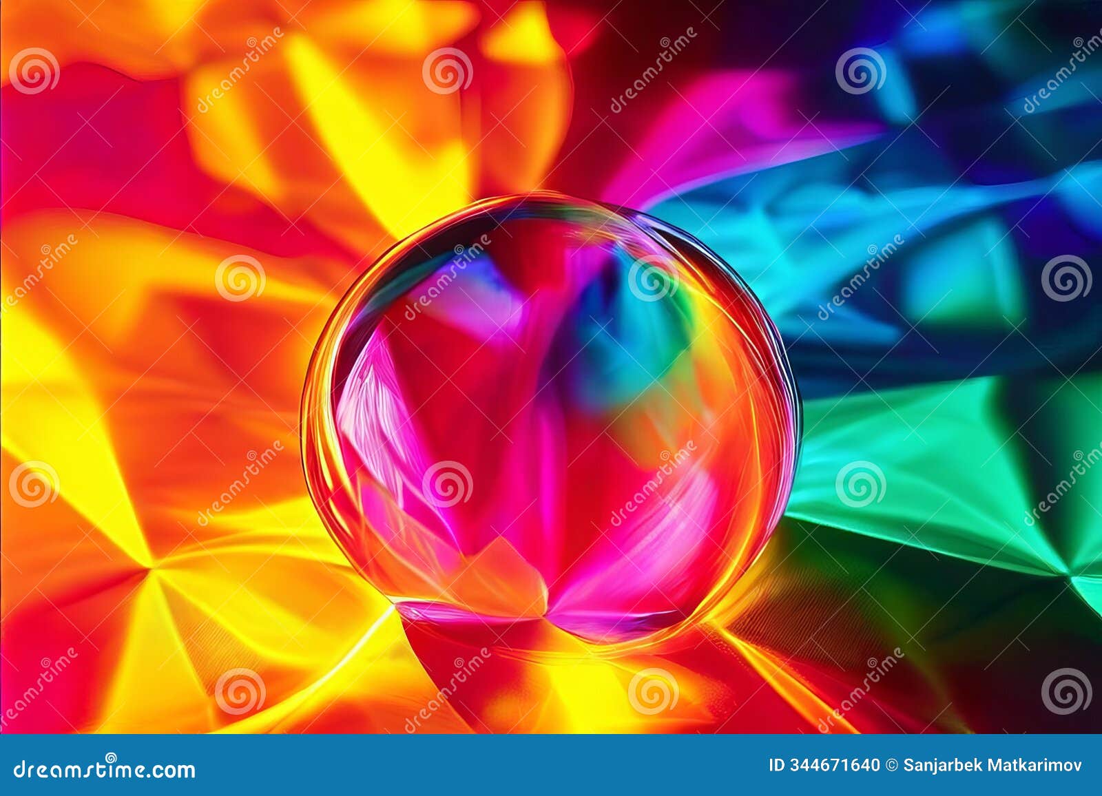 radiant colors close up of an object with a luminogram effect a