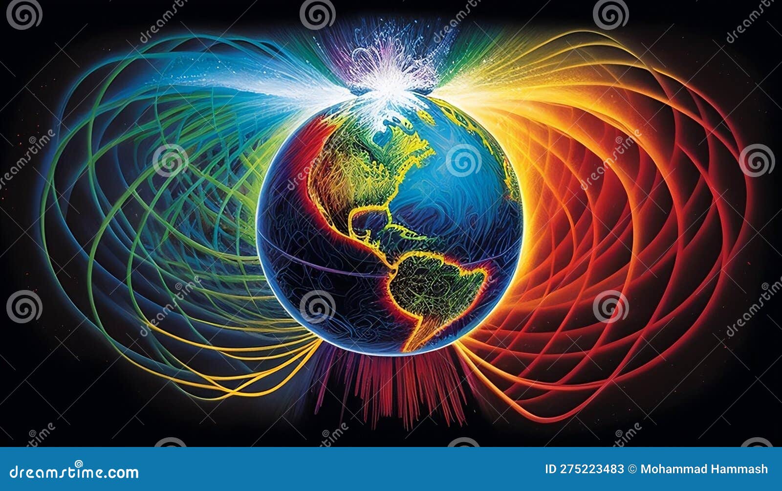 Radiant Energy of Earth S Electromagnetic Field, Made with Generative