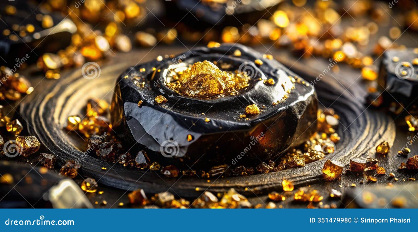 radiant shilajit resin a luxurious natural herbal remedy with intriguing gold accents for enhanced wellbeing