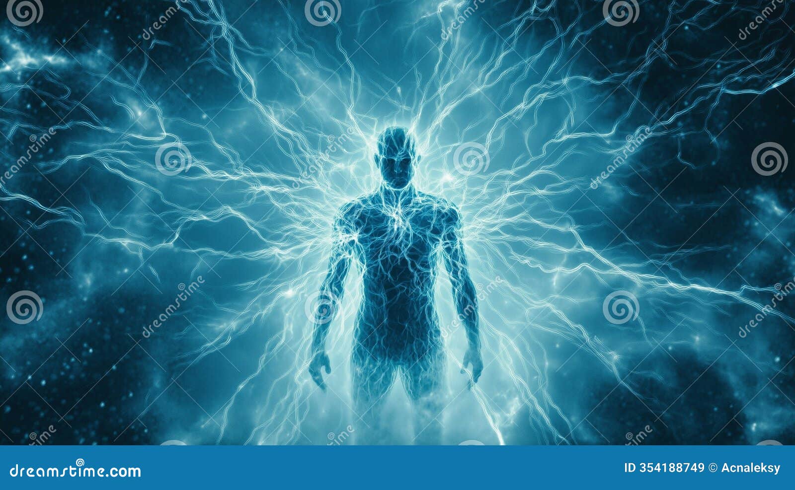 radiating energy fields emanating from a central point
