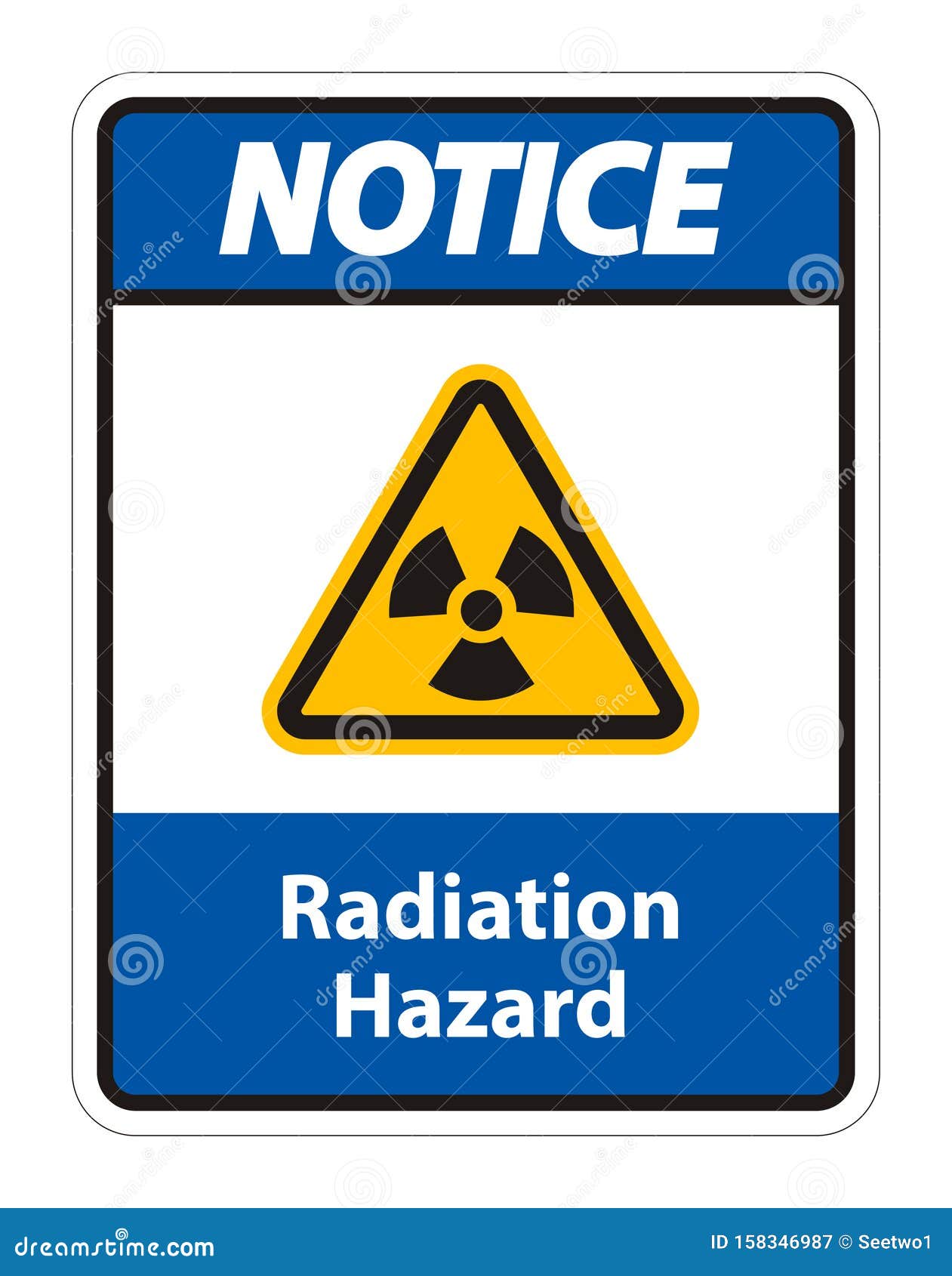 Radiation Hazard Symbol Sign Isolate on White Background,Vector ...