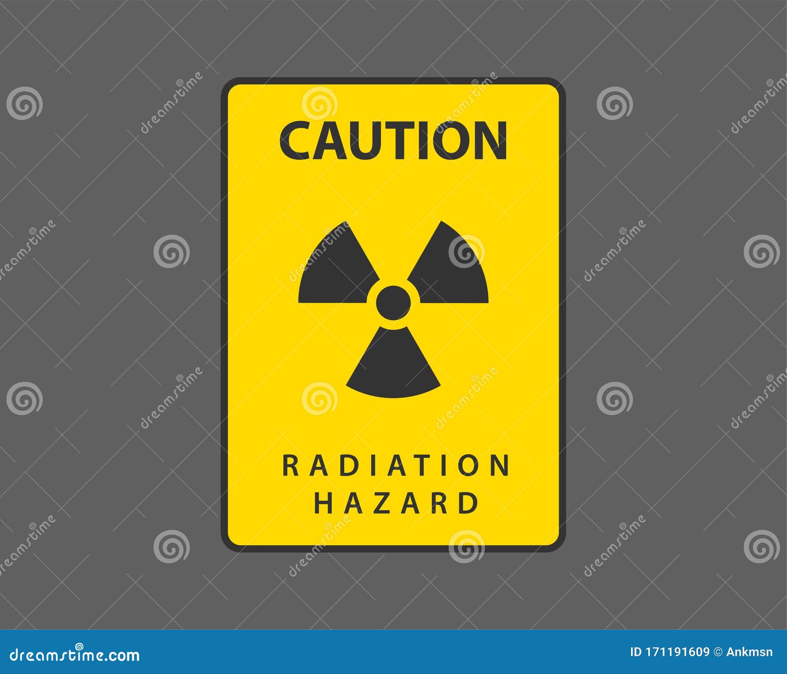 Radiation Icon Vector. Warning Radioactive Sign Danger Symbol Stock
