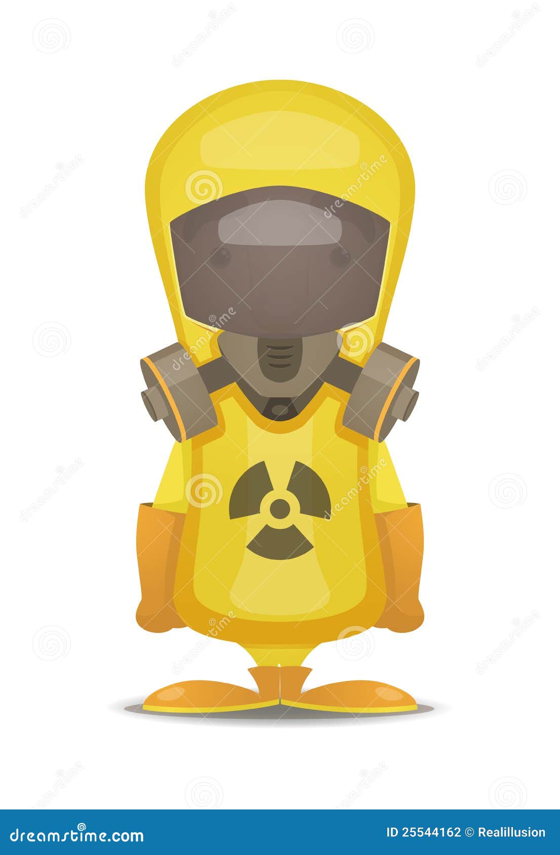 Radiation Protection Suit stock vector. Illustration of yellow - 25544162