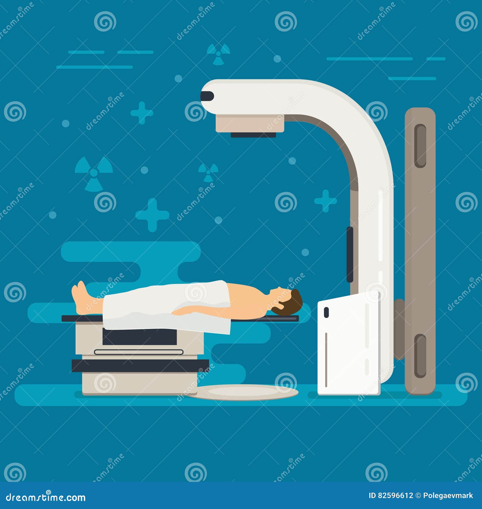 radiation therapy  concept. cancer treatment with radiotherapy. oncology rt of cancerous tumor. medical x-ray beam therapy