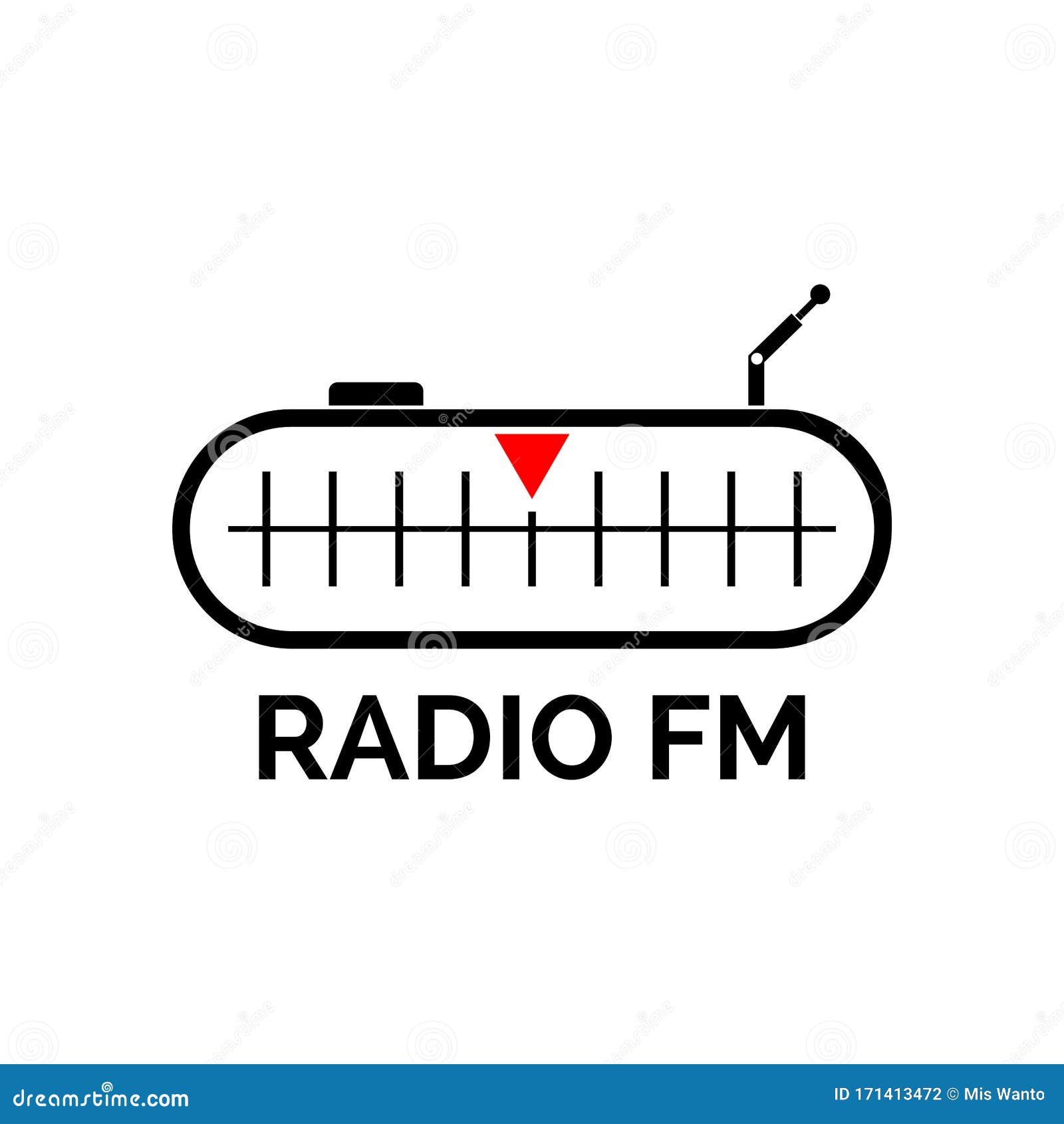 Radio Broadcast Logo Icon Vector Illustration Design Stock Vector Illustration of concert