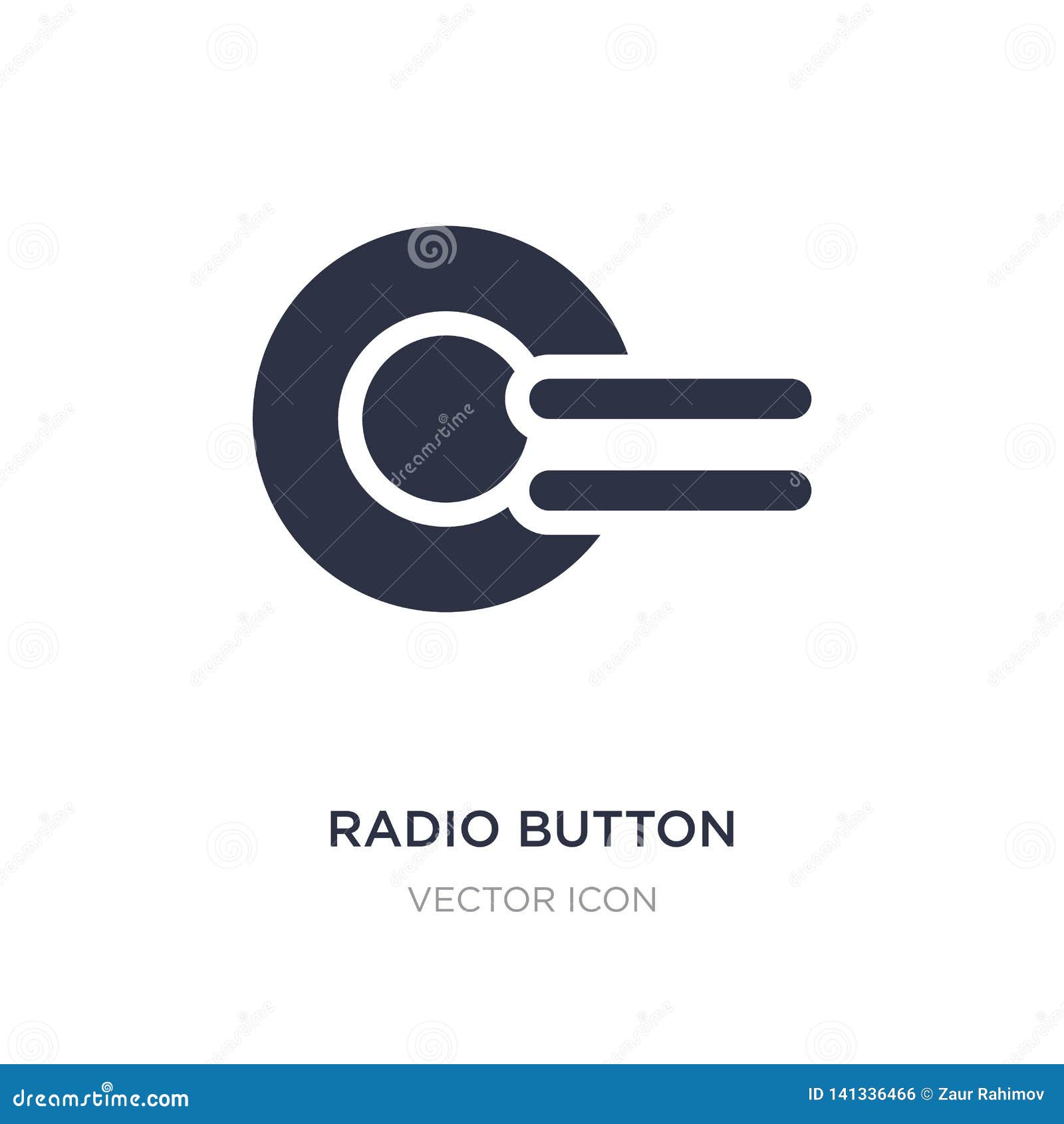 Radio Button Icon on White Background. Simple Element Illustration from ...