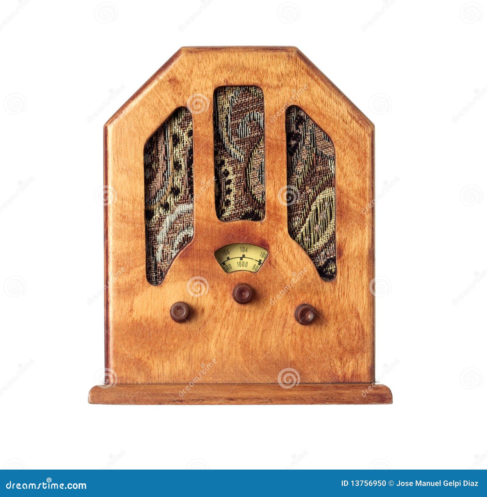 Radio De Madera Vieja Hermosa Foto de archivo Imagen de formado