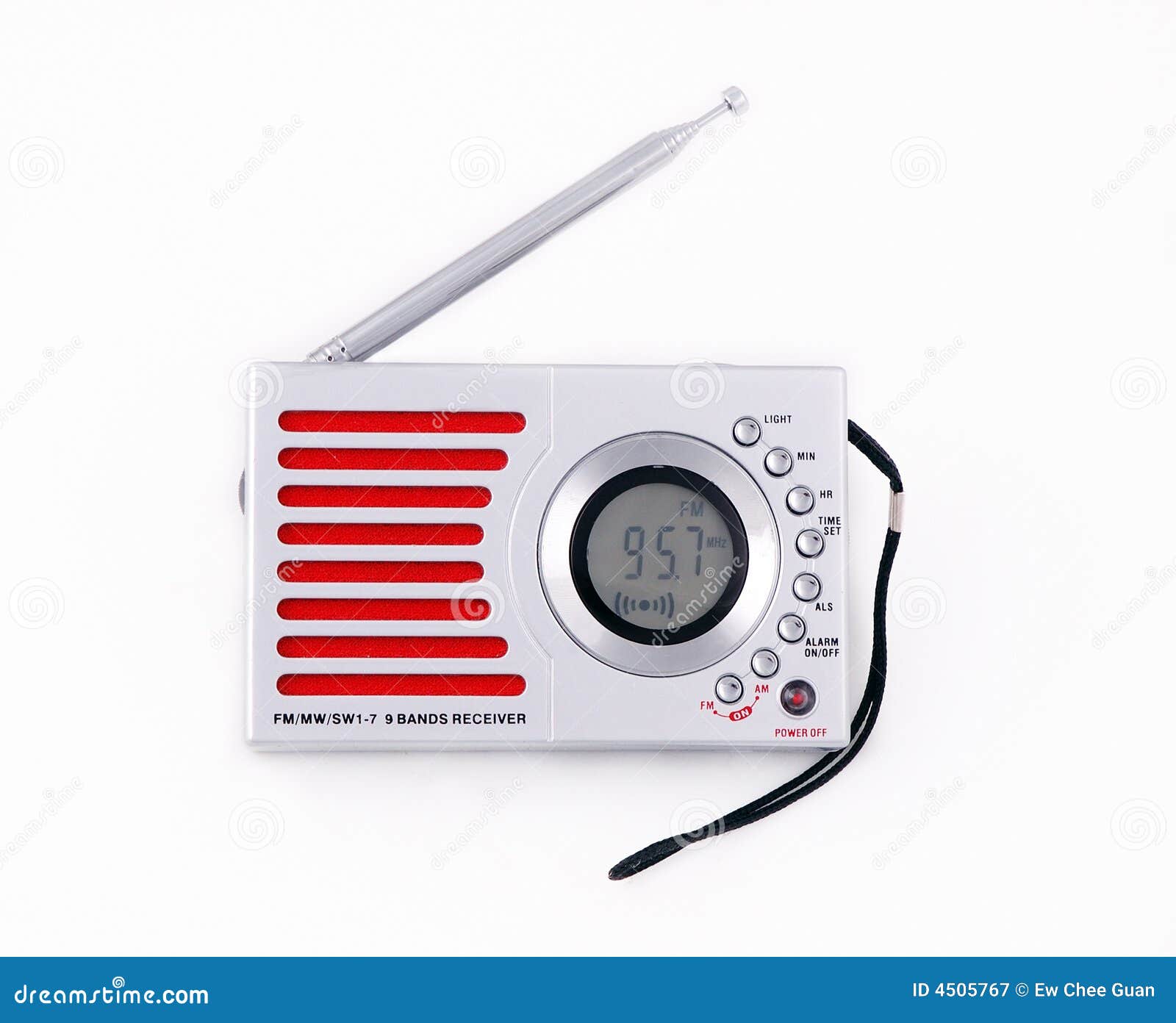 Radio de transistor image stock. Image du rouge, transistor 4505767