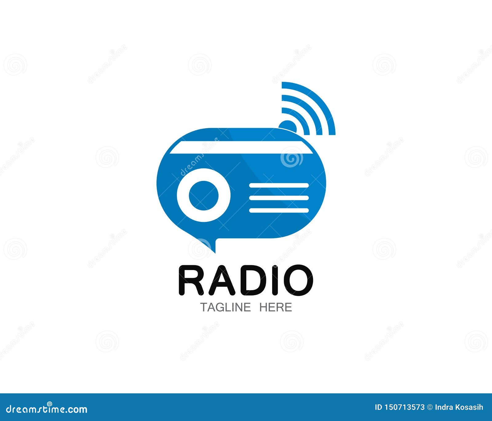 Radio Logo Template Vector Icon Illustration Stock Vector ...