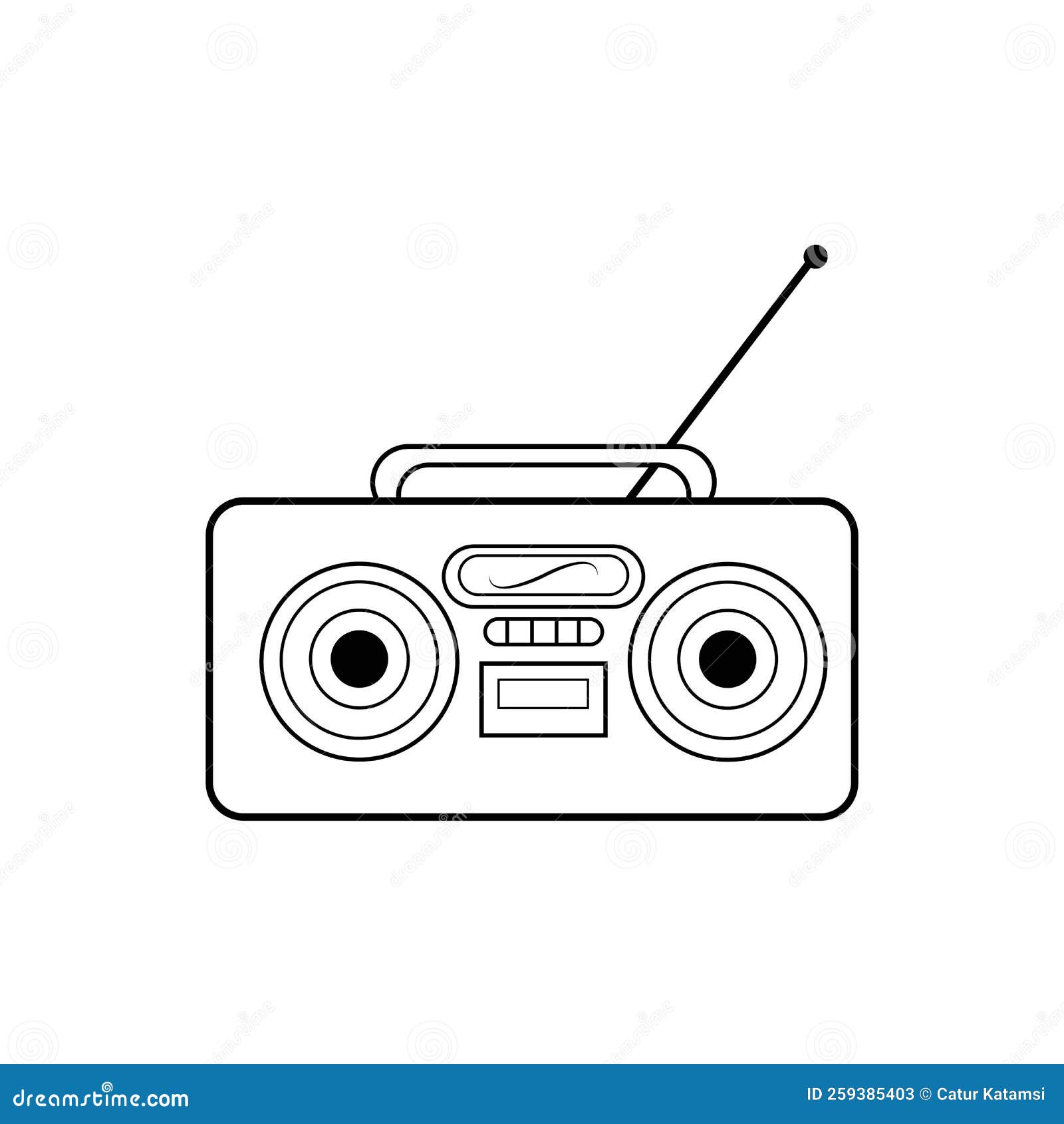 Radio logo vector template stock illustration. Illustration of favorite