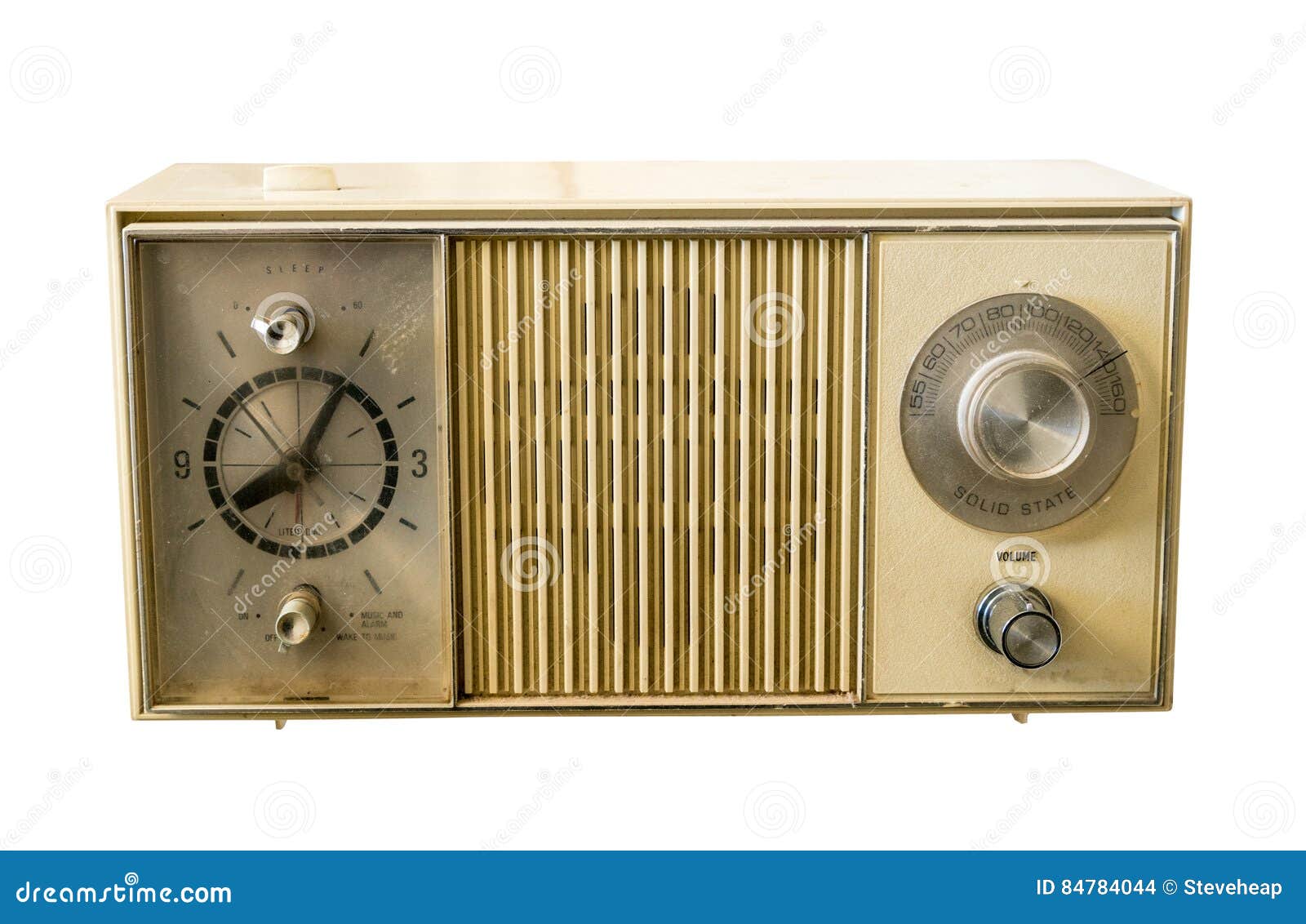 Radio-reloj Plástico Antiguo Retro Foto de archivo - Imagen de transistor,  objeto: 84784044