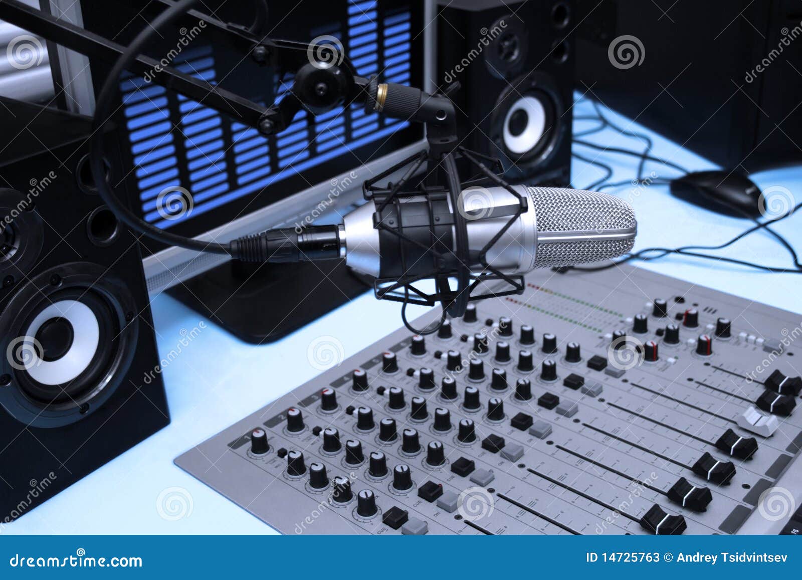 In Radio Studio Stock Photos - Image: 14725763