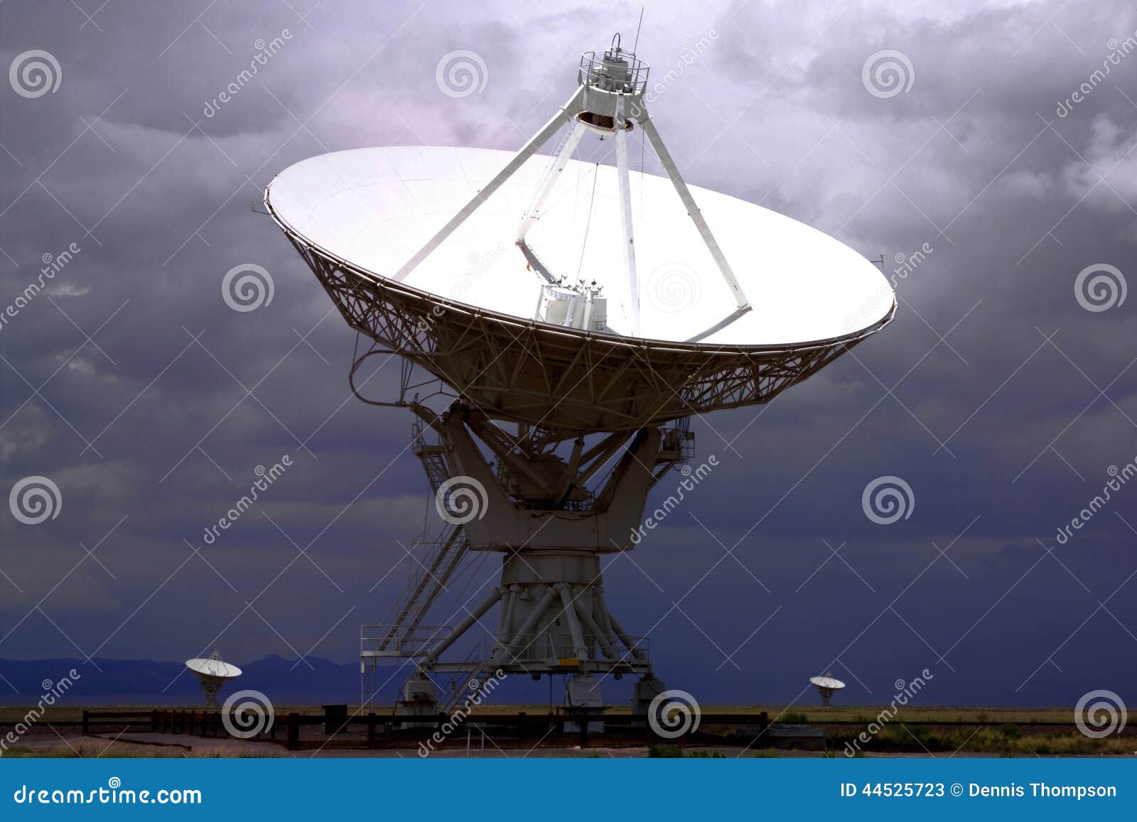 high tech electronic satellite dish radio telescope background