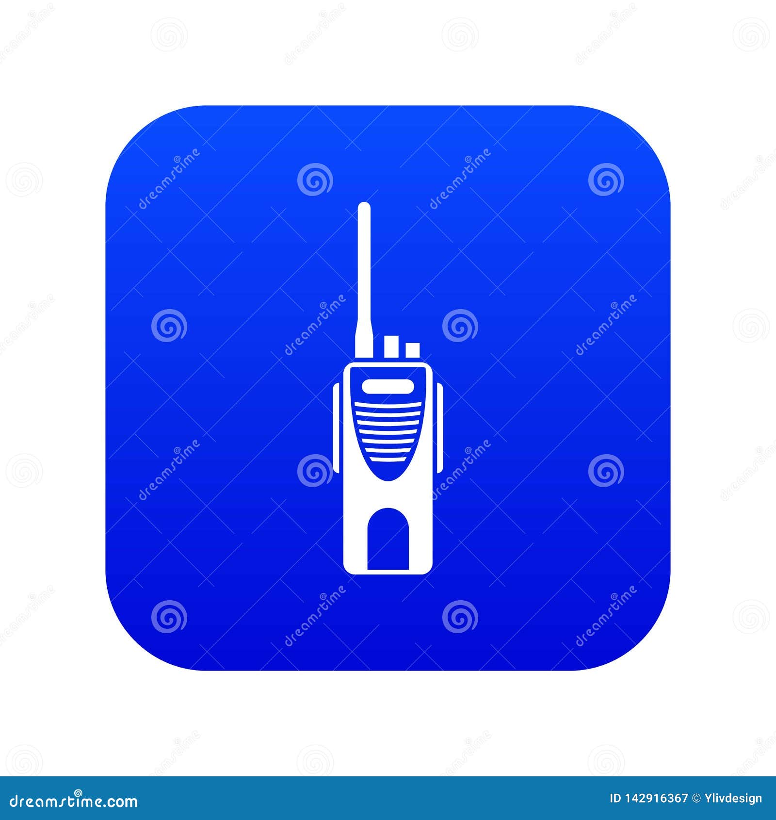 Radio Transmitter Icon Digital Blue Stock Vector Illustration of