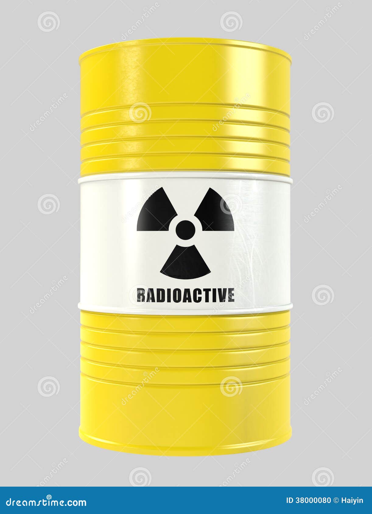 Radioactive barrel stock illustration. Illustration of chemical - 38000080