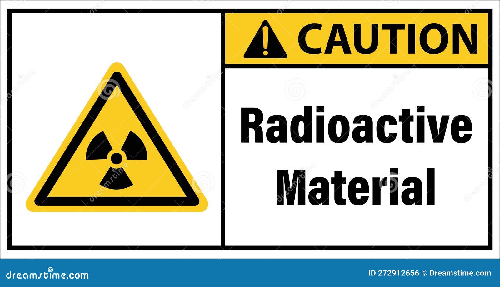 Radioactive Material Radioactive Sign Caution Stock Vector Illustration of storage, sign