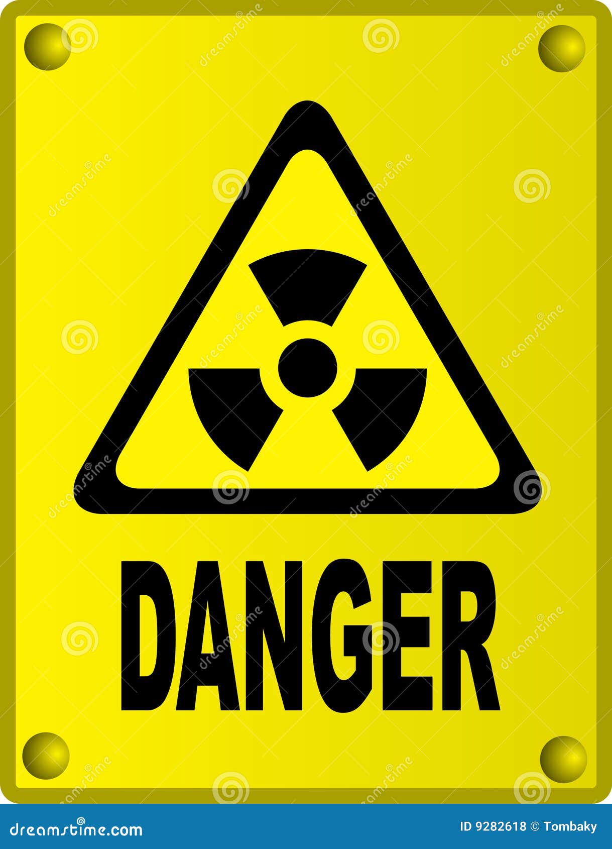 Radioactive sign stock vector. Illustration of attention - 9282618