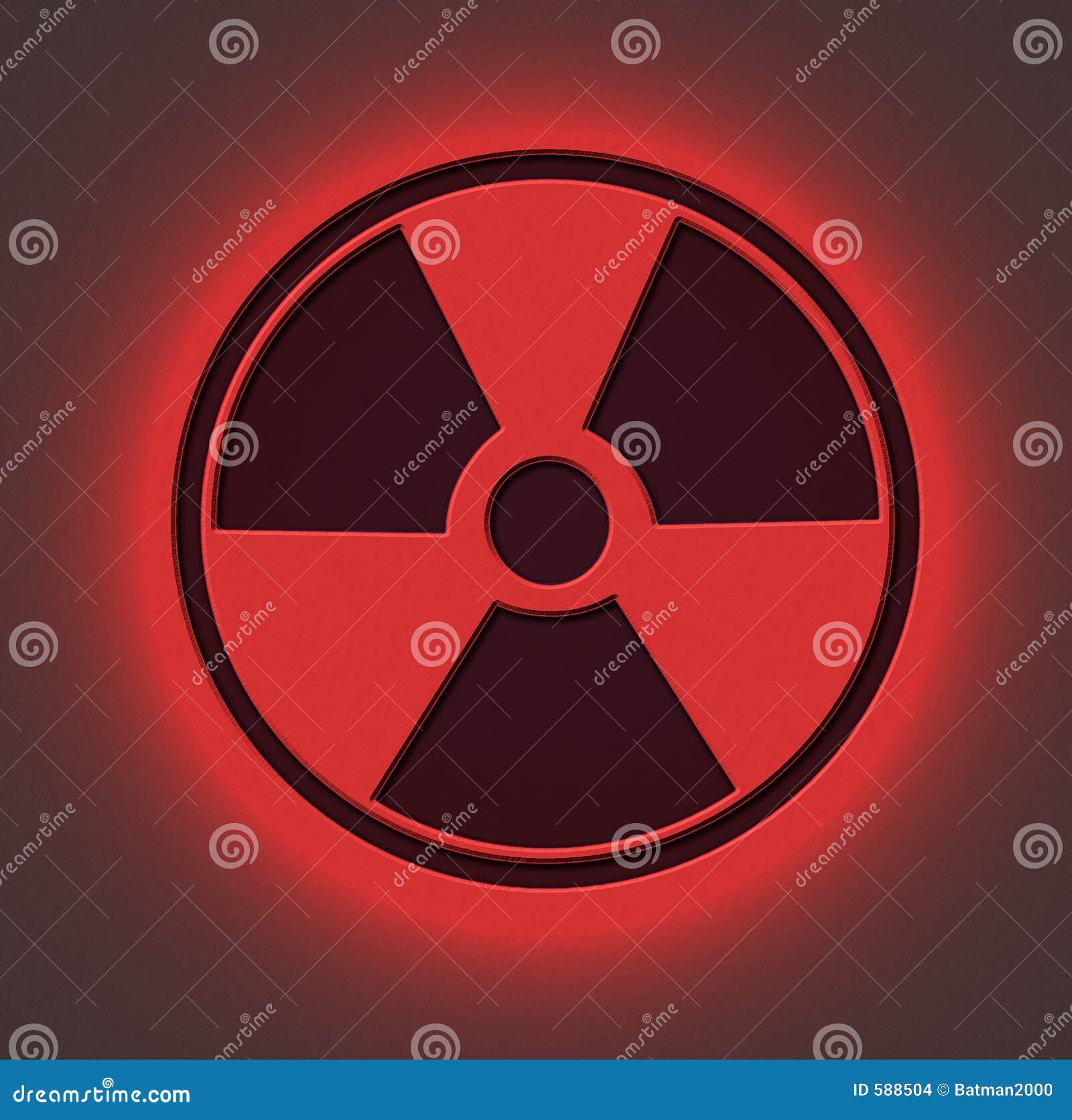 red radioactive logo