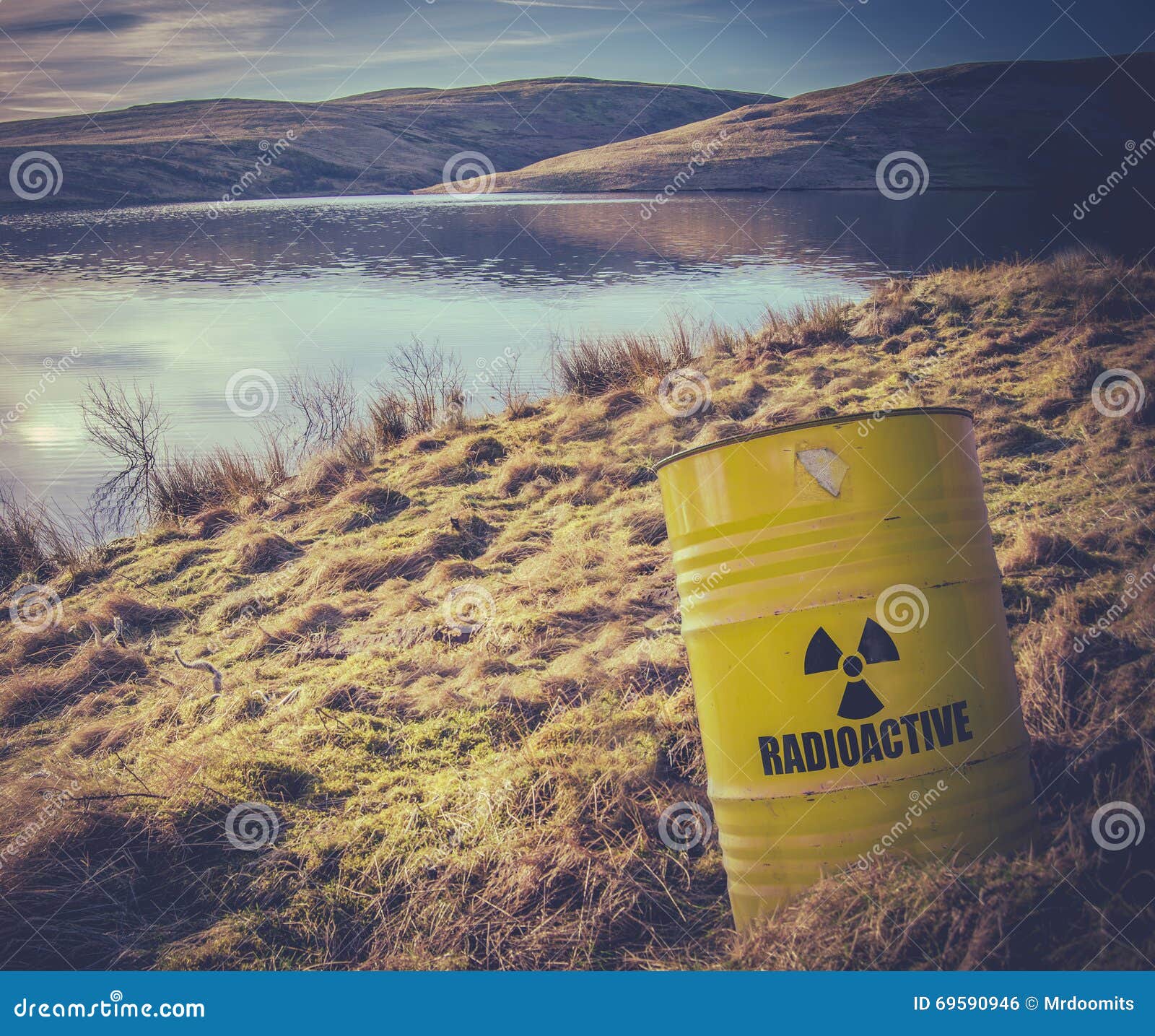radioactive waste near water
