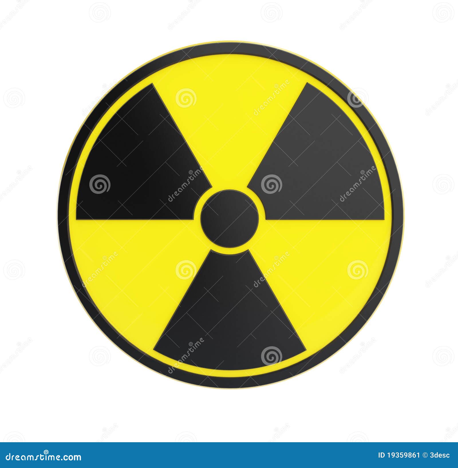radioactivity sing on a white background