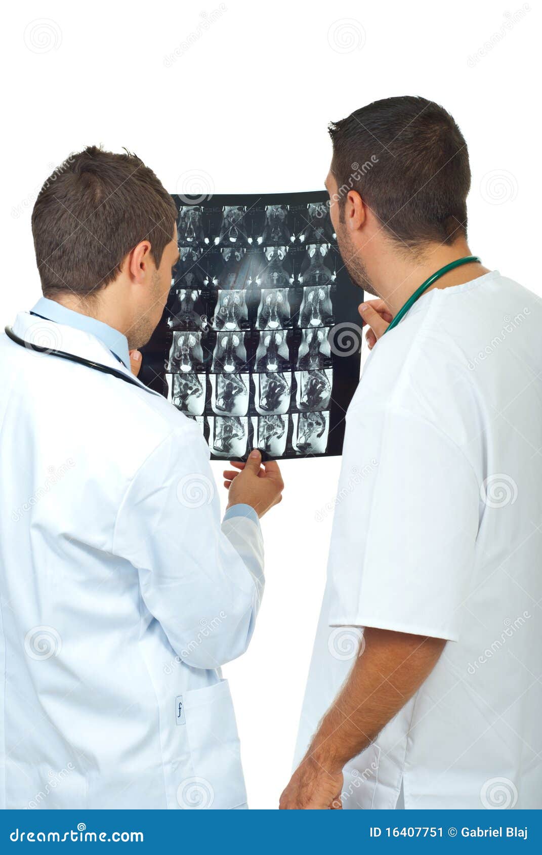 radiologists men examine mri